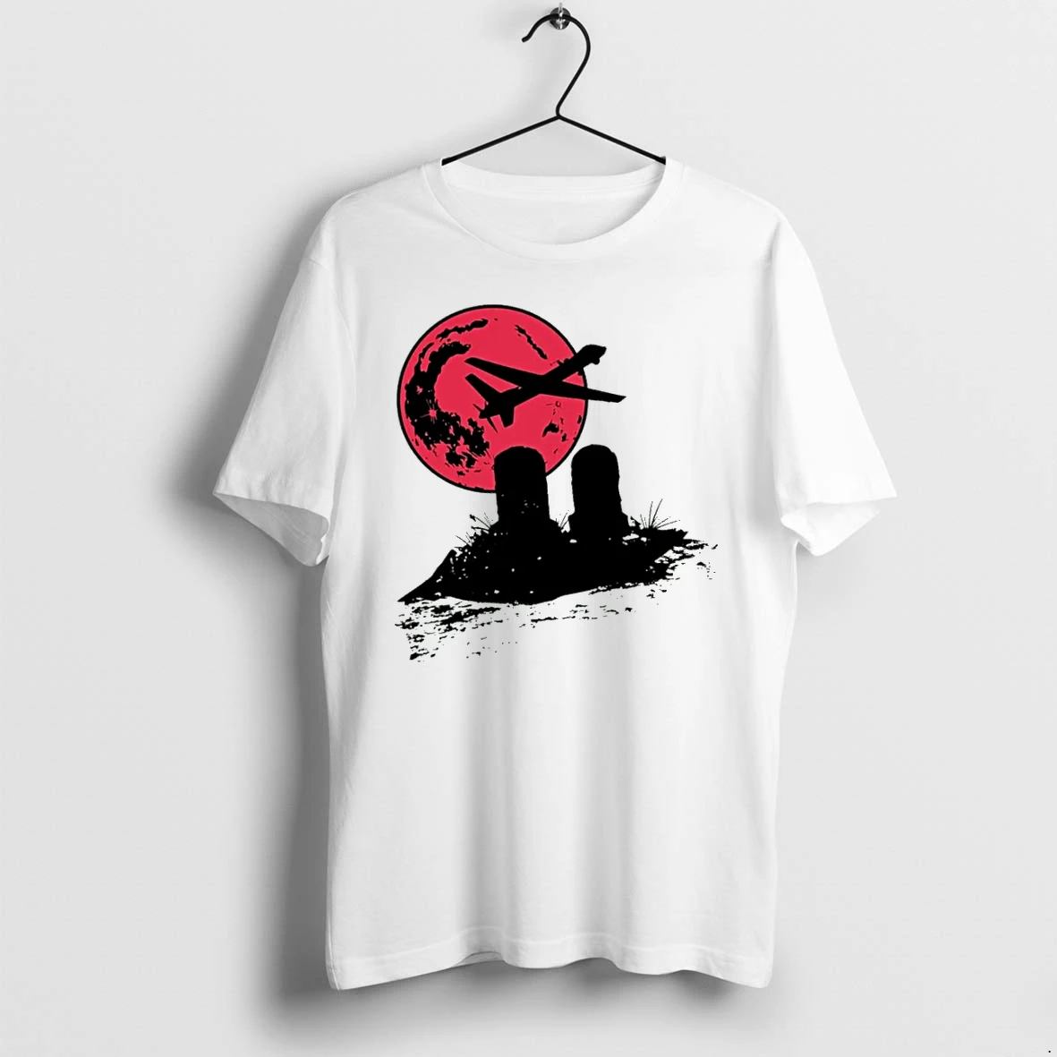 Officials Fear The Reaper Drone Silhouette Red Moon T Shirt Sweater Hoodie