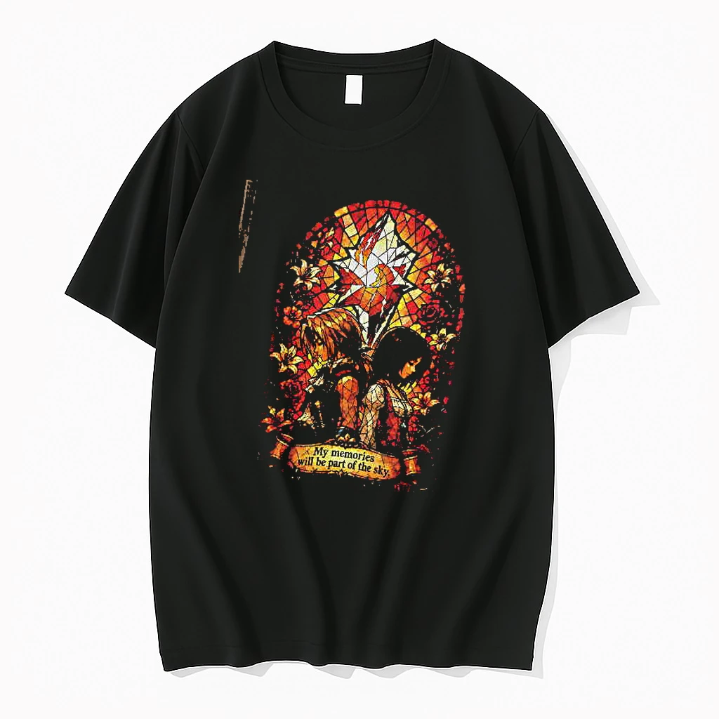 Officials Final Fantasy Stained Glass Zidane And Garnet Premium T Shirt Sweatshirt Hoodie