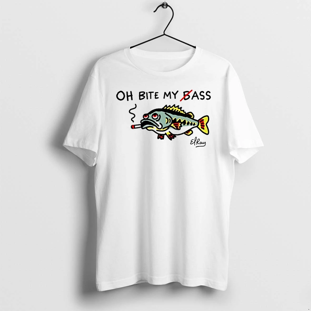 Officials Fish Smoking Oh Bite My Bass T Shirt Sweater Hoodie