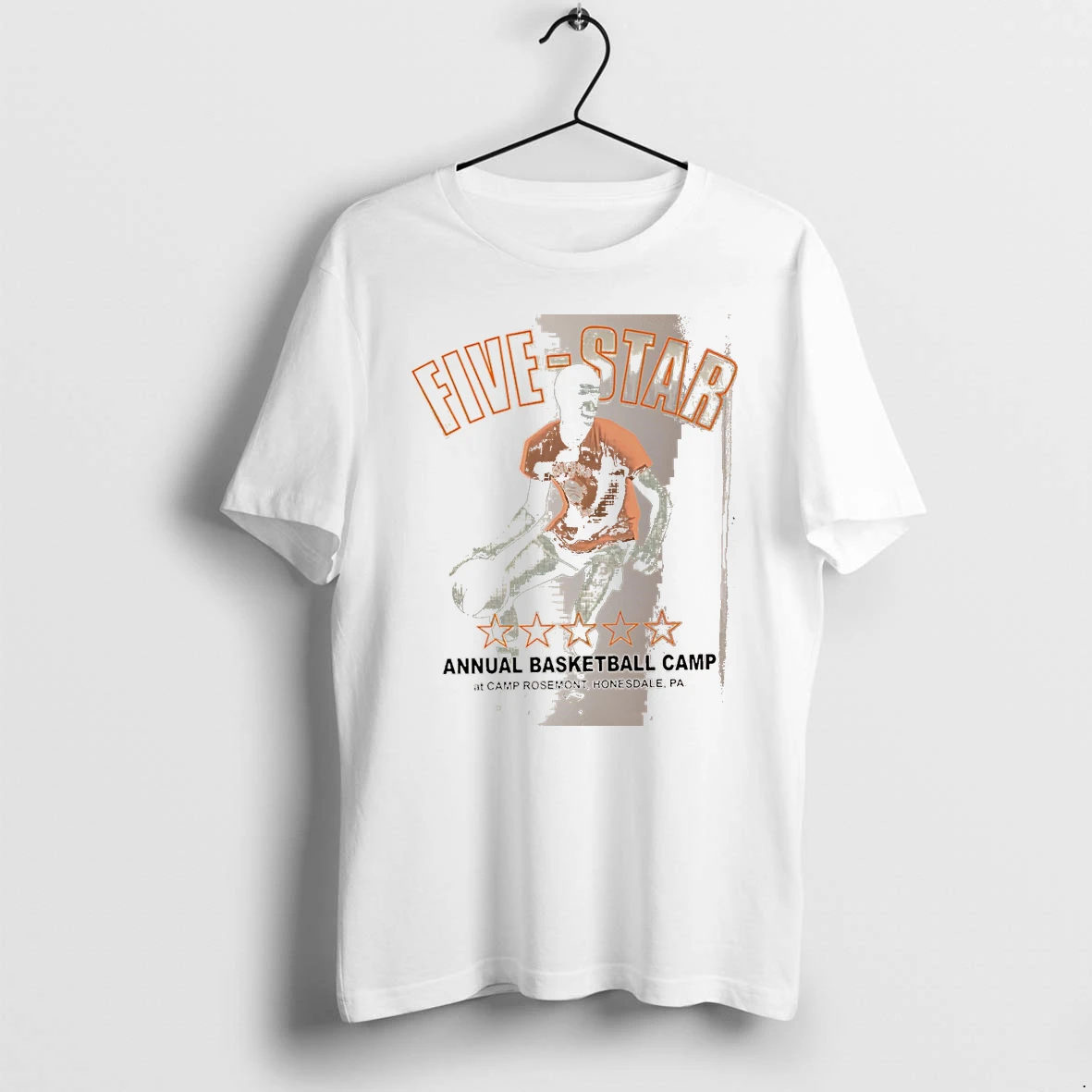 Officials Five Star Annual Basketball Camp At Camp Rosemont Honesdale Pa White Premium T Shirt Sweatshirt Hoodie
