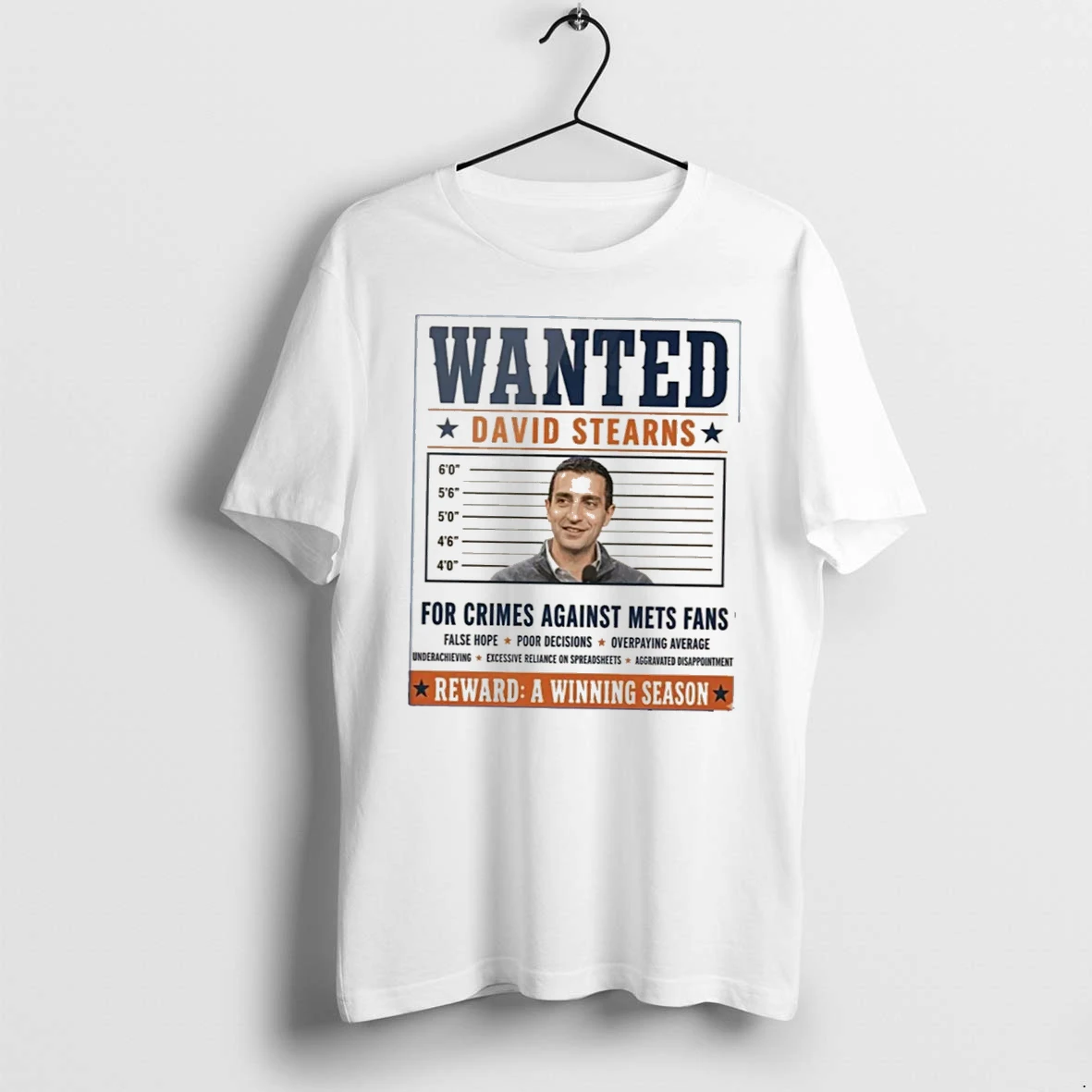 Officials Frank Wears David Stearns Wanted Tee Premium T Shirt Sweatshirt Hoodie