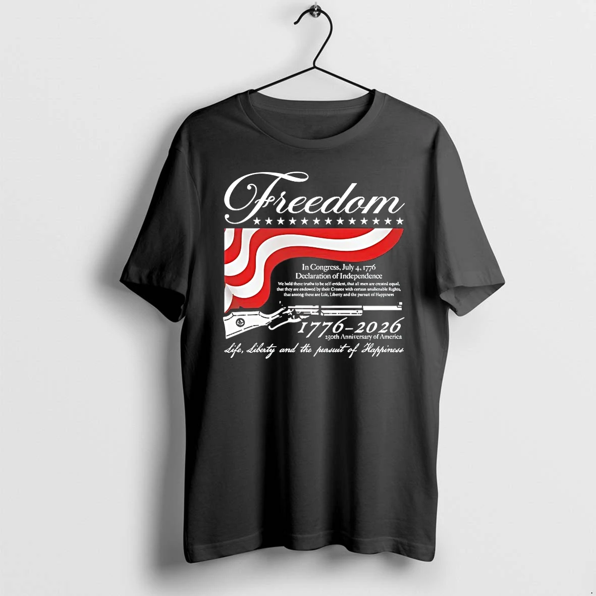 Officials Freedom 1776 2026 250th Anniversary Of America Life Liberty And The Pursuit Of Happiness T Shirt Sweater Hoodie