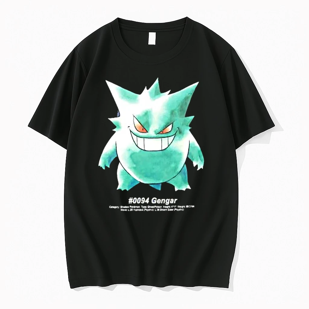 Officials Gengar Pokemon 0094 Gengar Category Shadow Pokemon Premium T Shirt Sweatshirt Hoodie
