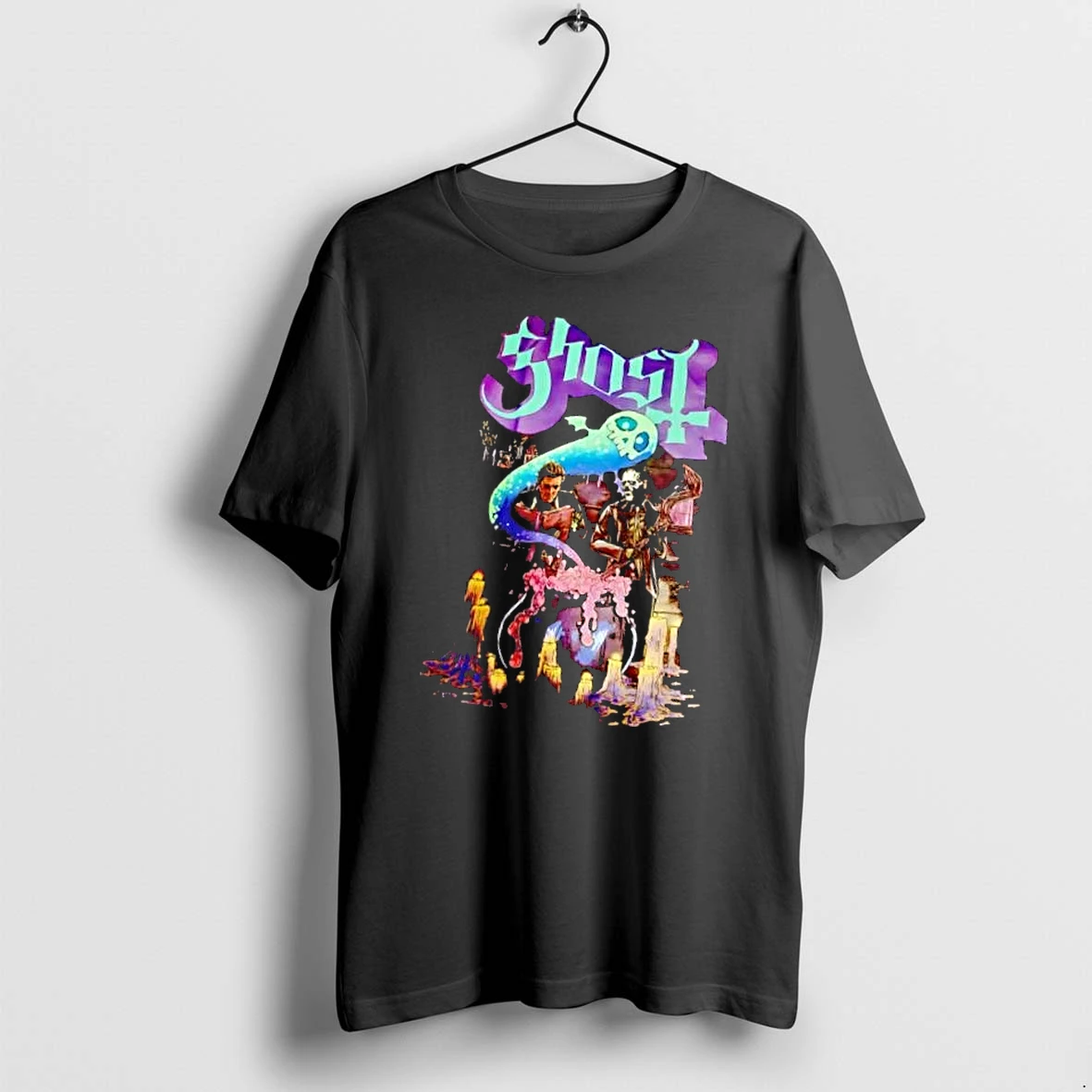 Officials Ghost Glowing Spirit Bubbling Cauldron Melting Candles Cartoon Mens Premium T Shirt Sweatshirt Hoodie