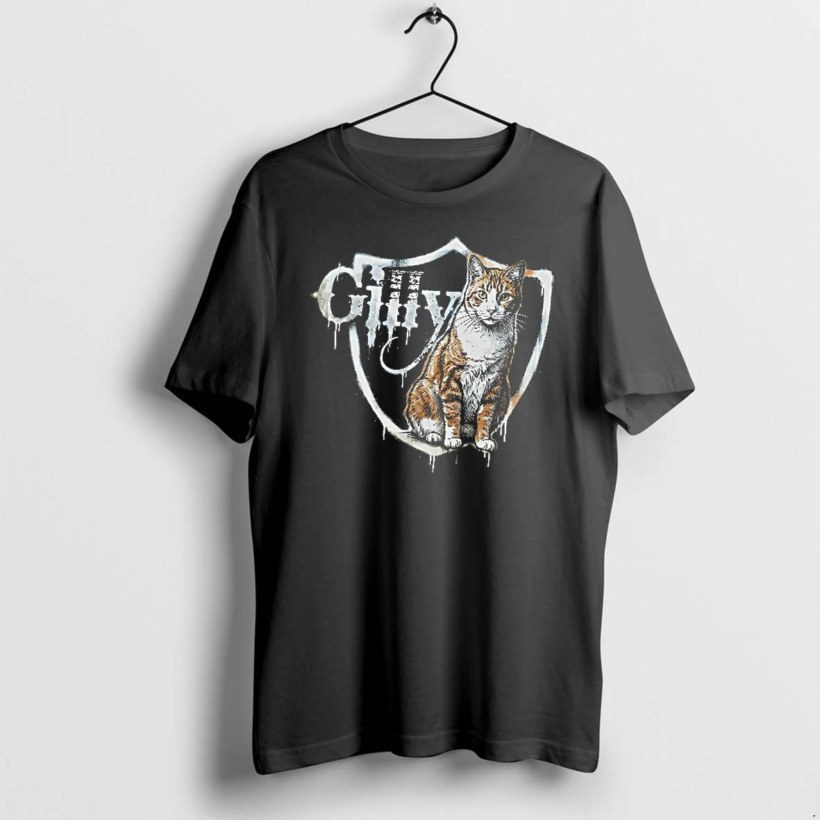 Officials Gilly The Cat Oakland Raiders Shield Logo T Shirt Sweater Hoodie