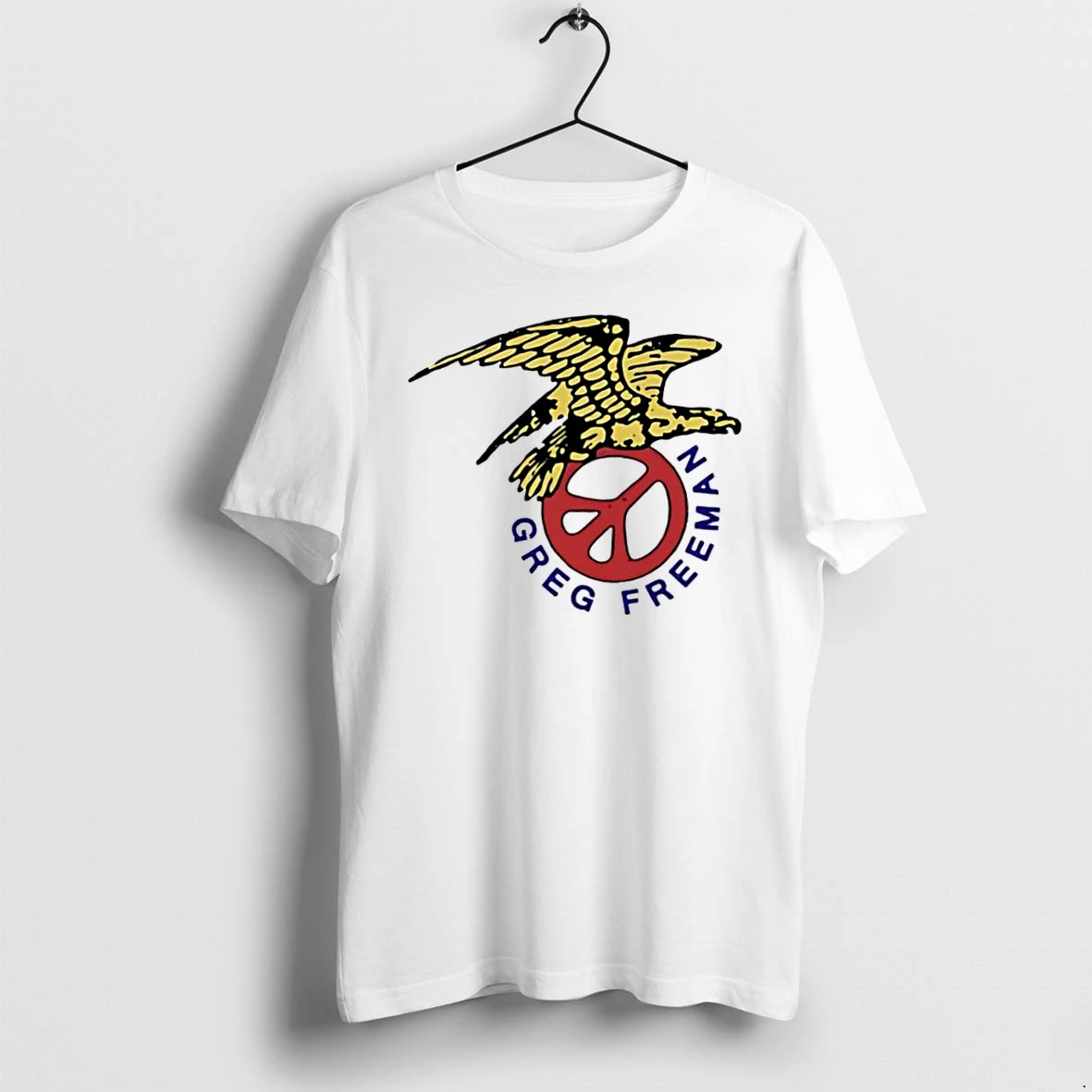 Officials Greg Freeman Yellow Eagle Clutching Crimson Peace Symbol White Womens Premium T Shirt Sweatshirt Hoodie