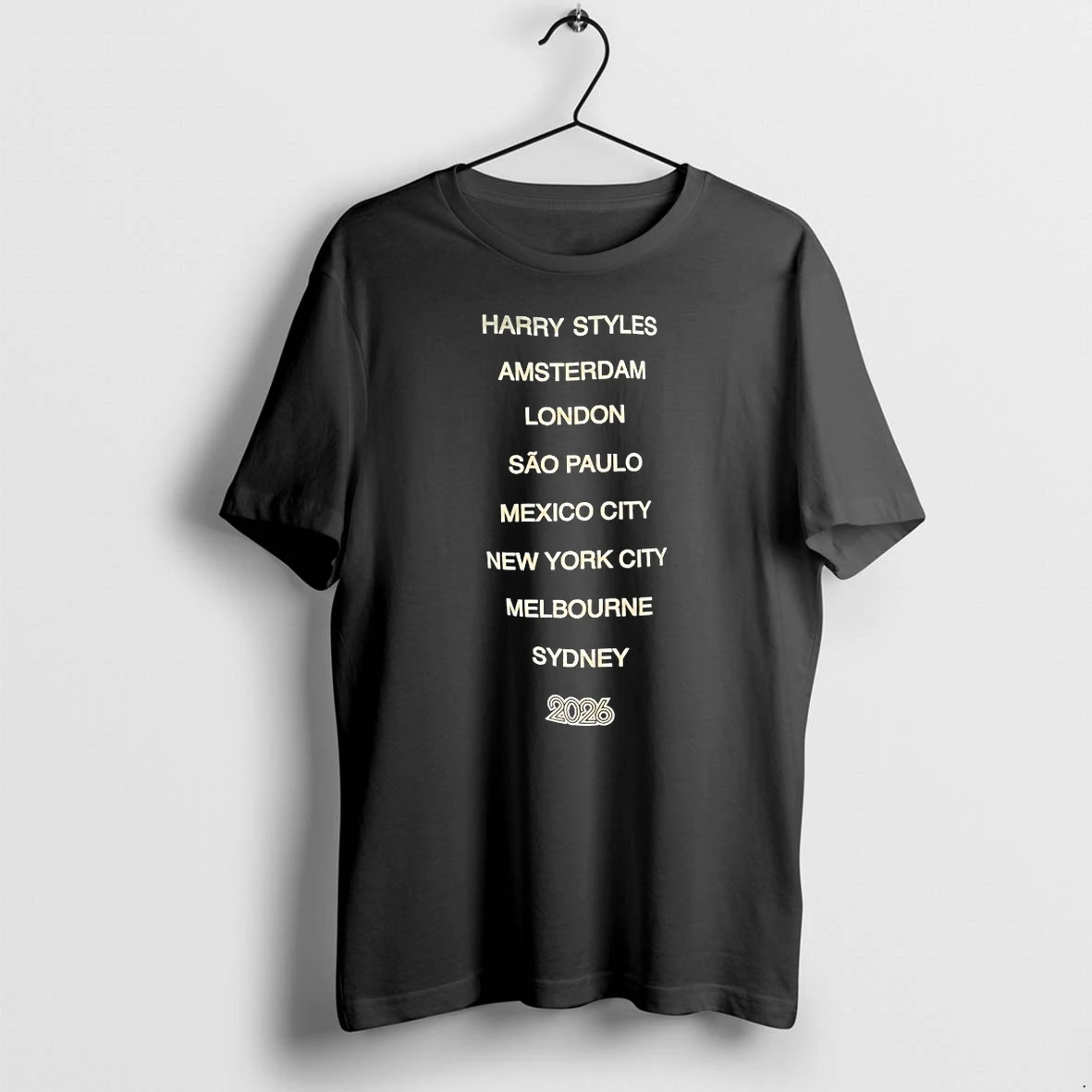 Officials Harry Amsterdam London Sao Paulo Mexico City New York City Melbourne Sydney 2026 T Shirt Sweater Hoodie