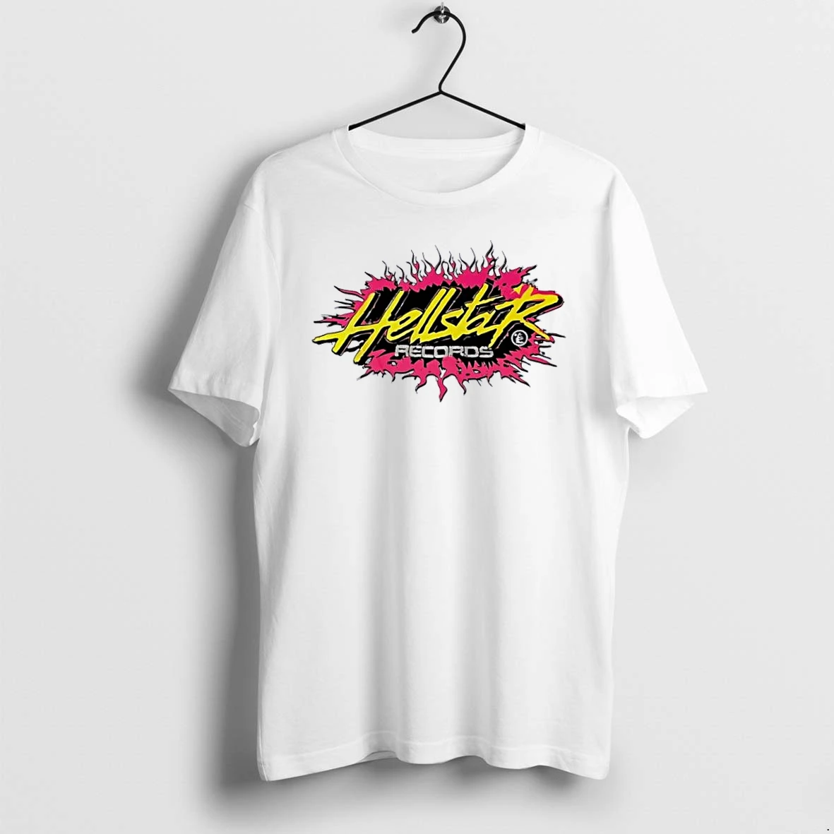 Officials Hellstar Records Pink Flame Splatter Black Background Neon Graffiti Logo White Womens Premium T Shirt Sweatshirt Hoodie