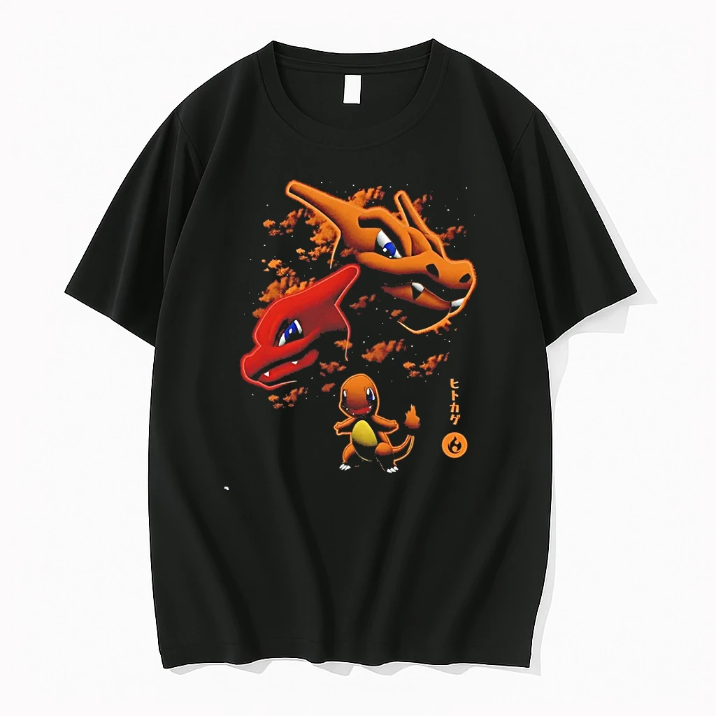 Officials Hitokage Fire Lizard Charmander Charmeleon And Charizard T Shirt Sweater Hoodie