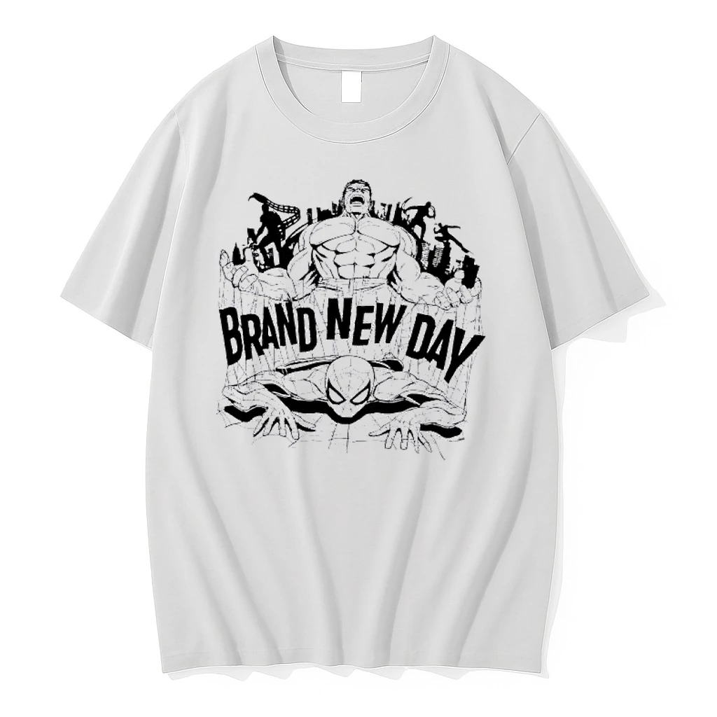 Officials Hulk And Spider Man Brand New Day Marvel Premium T Shirt Sweatshirt Hoodie
