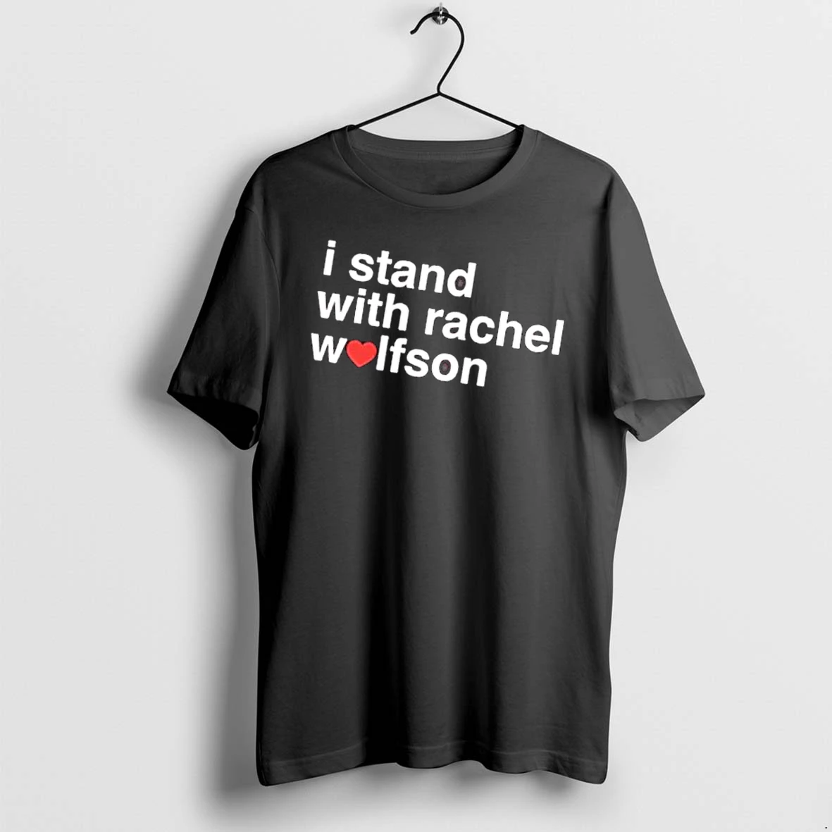 Officials I Stand With Rachel Wolfson Red Heart Symbol Typography Text Mens T Shirt Sweater Hoodie