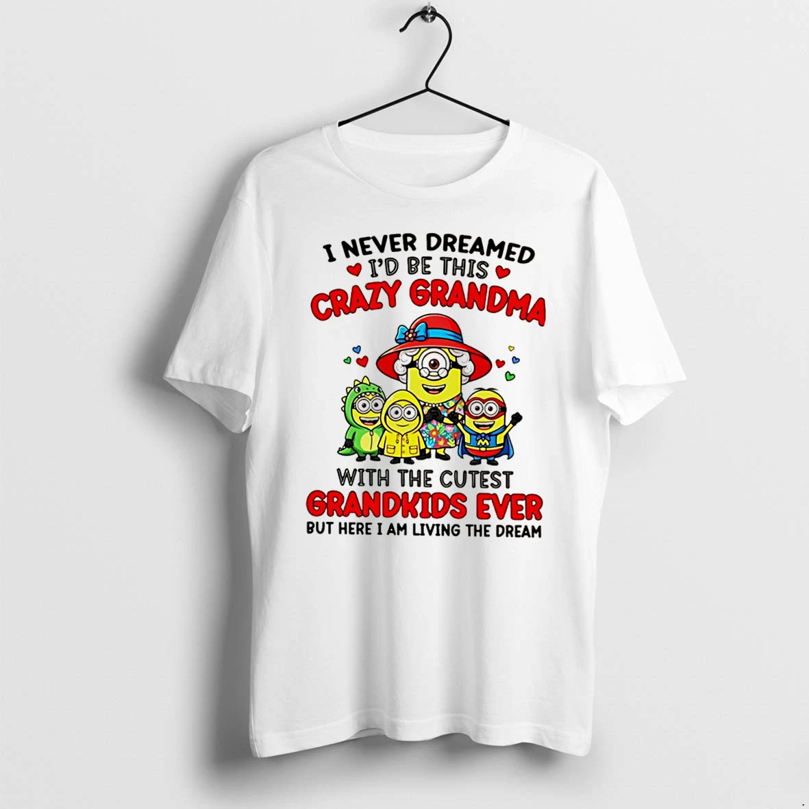 Officials I Never Dreamed Super Cool I Would Be A Grandma Of Awesome Grandrids Minion Tee T Shirt Sweater Hoodie