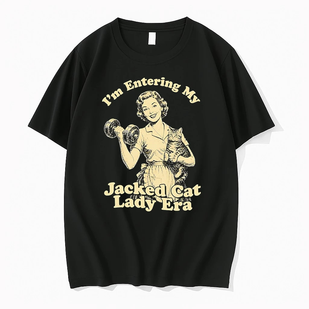 Officials Im Entering My Jacked Cat Lady Era T Shirt Sweater Hoodie