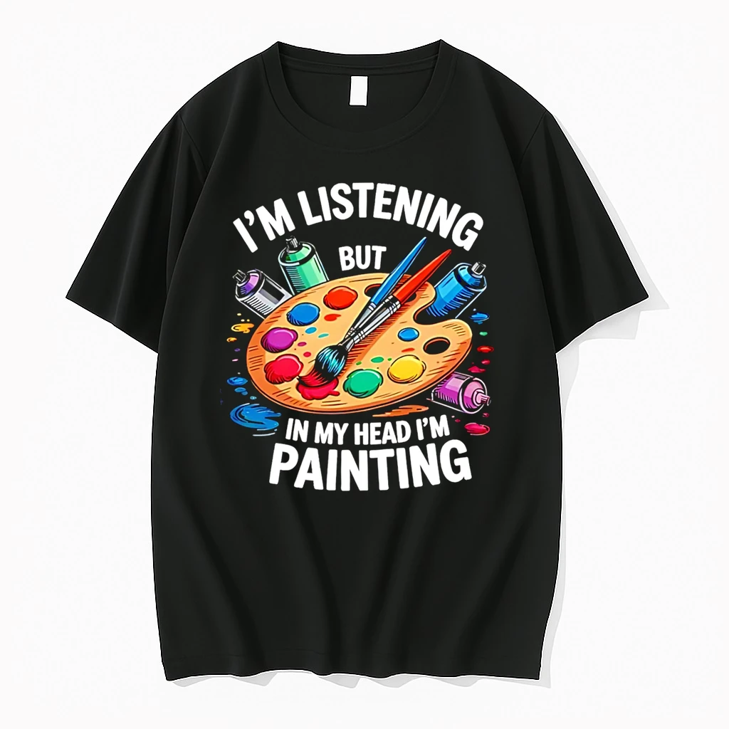 Officials Im Listening But In My Head Im Painting Artist Art Supply Premium T Shirt Sweatshirt Hoodie