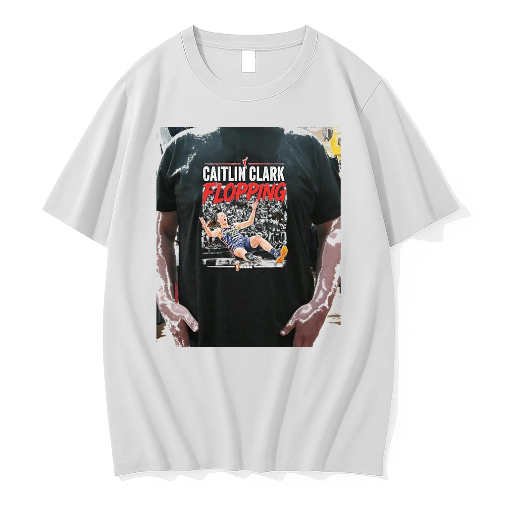Officials Indiana Fever Caitlin Clark Flopping Portrait Premium T Shirt Sweatshirt Hoodie