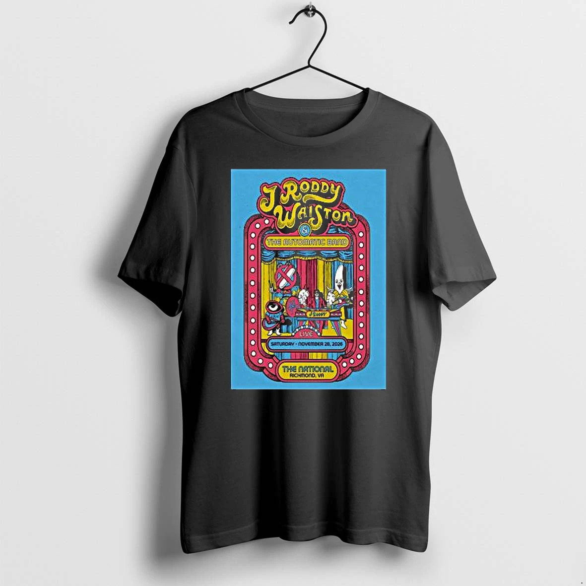 Officials J Roddy Walston The Automatic Band At The National In Richmond On 28 November 2026 Black T Shirt Sweater Hoodie