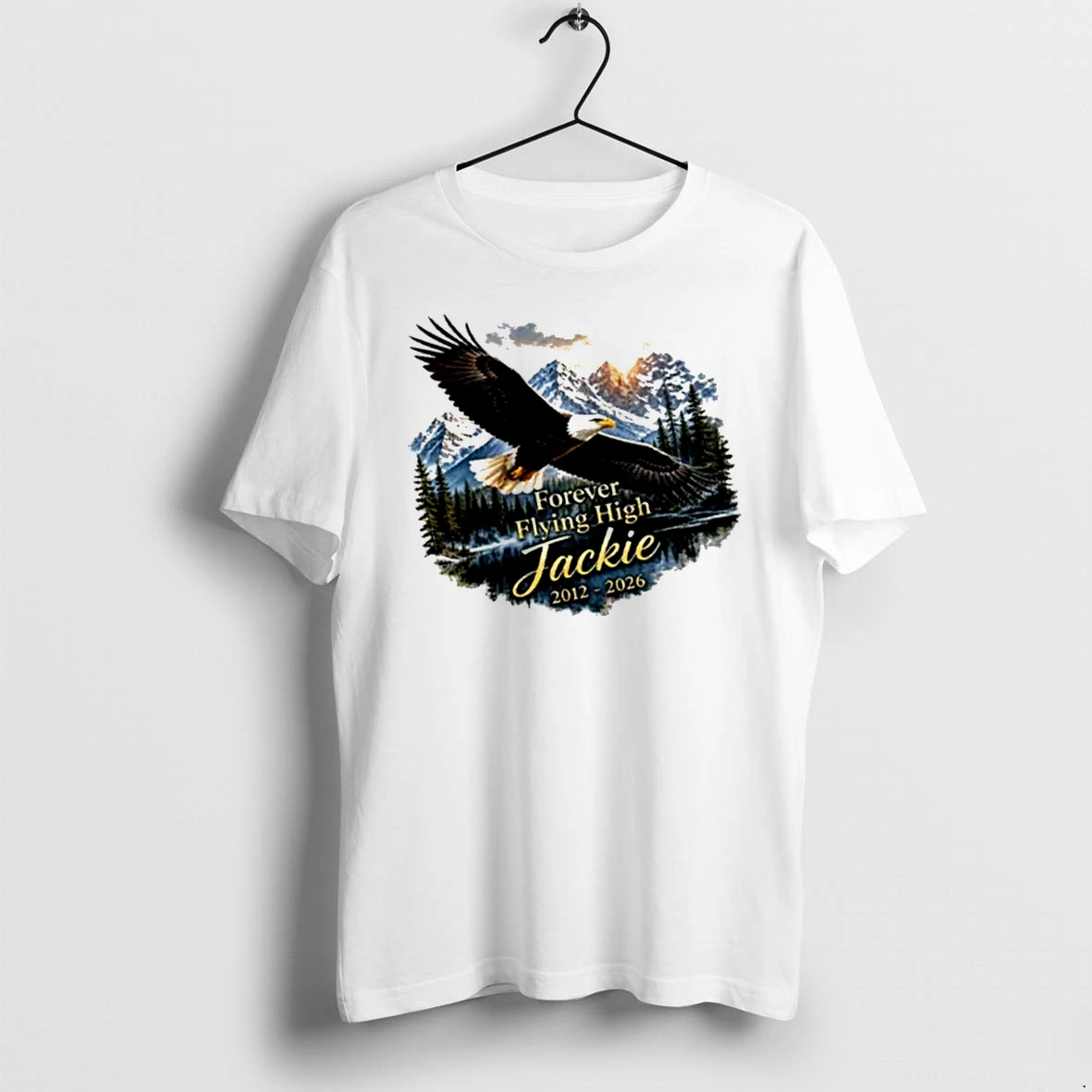 Officials Jackie Bald Eagle Memorial Forever Flying High 2012 2026 T Shirt Sweater Hoodie