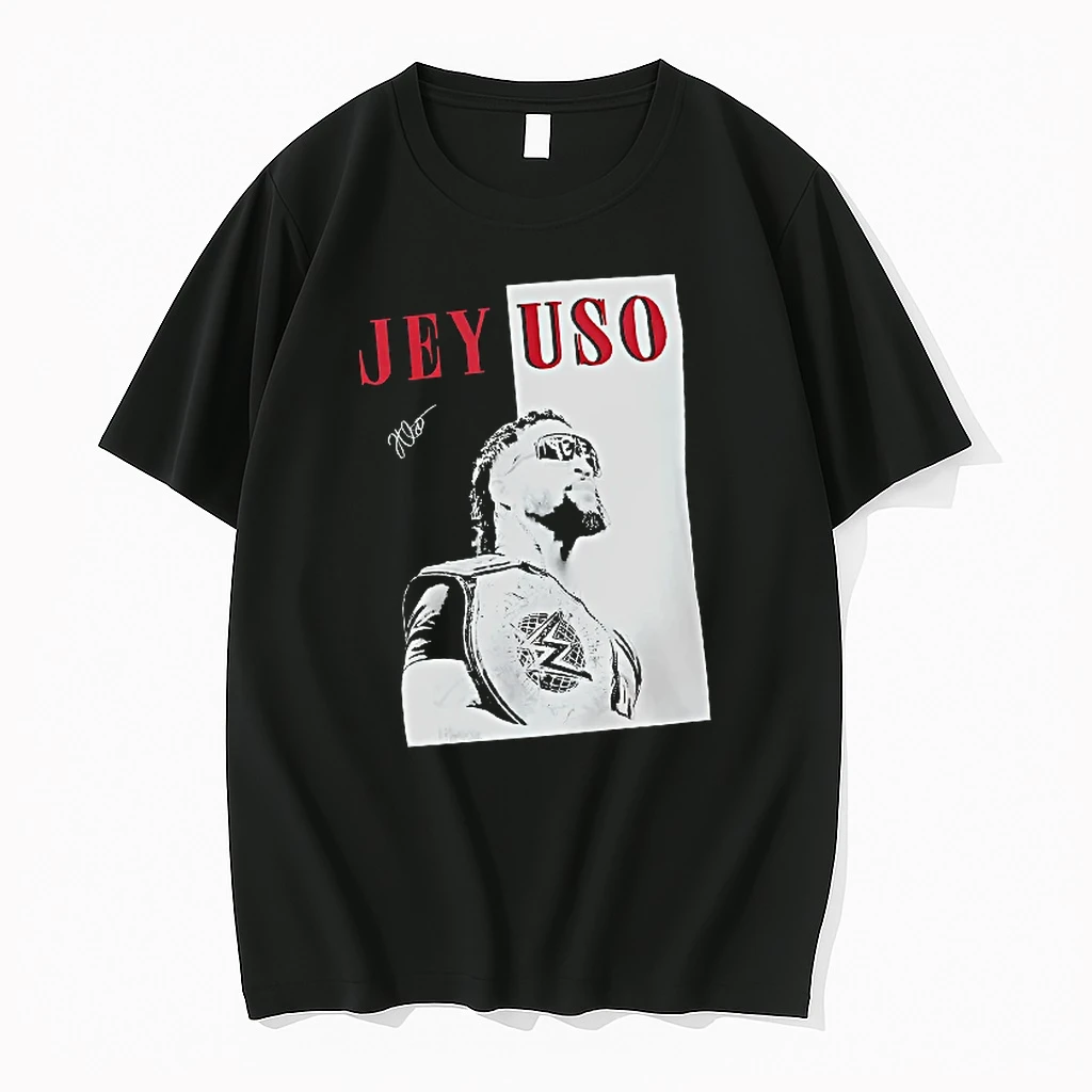 Officials Jey Uso Wwe Superstar Championship Portrait Signature T Shirt Sweater Hoodie