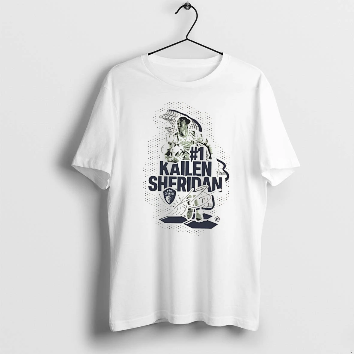 Officials Kailen Sheridan North Carolina Courage Dots Signature Tee Premium T Shirt Sweatshirt Hoodie