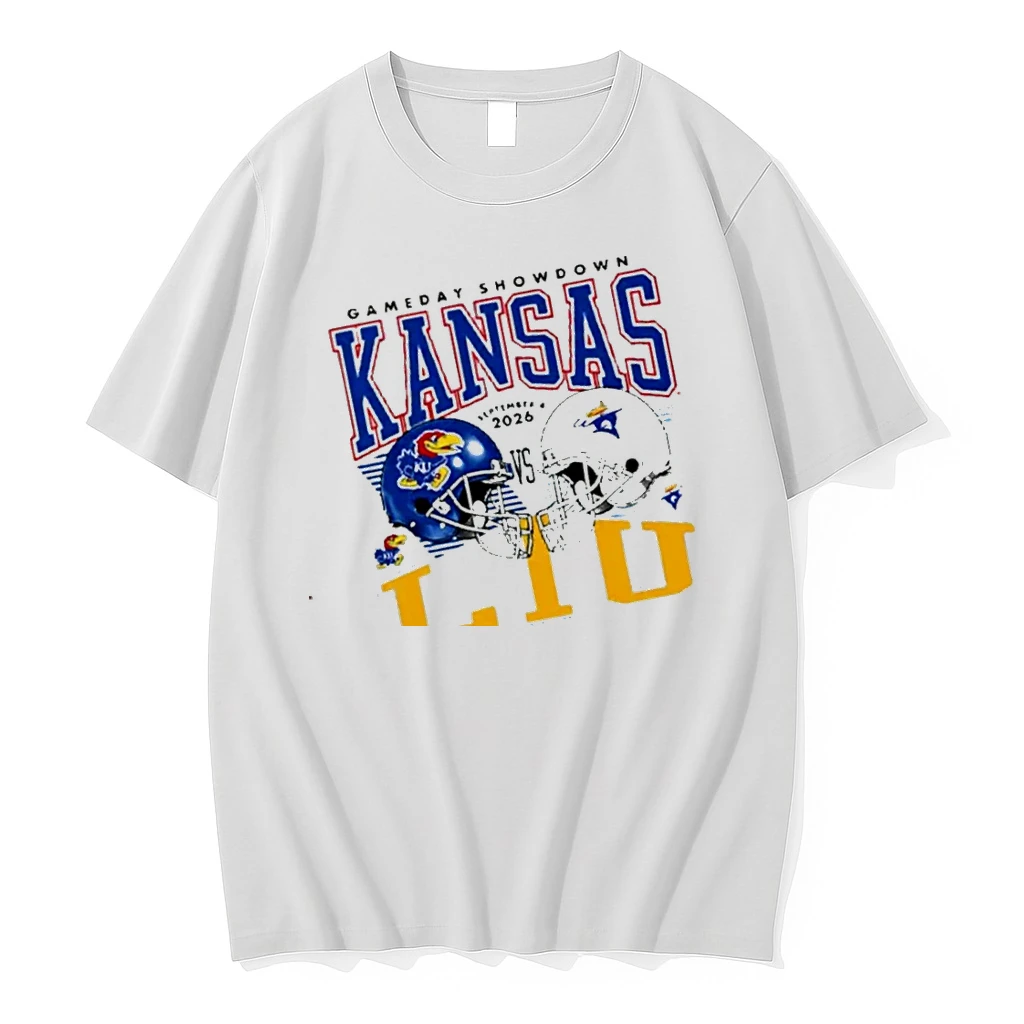 Officials Kansas Vs Liu Gameday Showdown 2026 Helmet T Shirt Sweater Hoodie