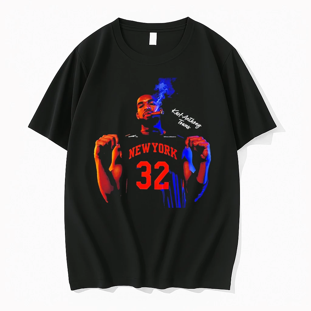 Officials Karl Anthony Towns New York Knicks Smoking Graphic Tee T Shirt Sweater Hoodie