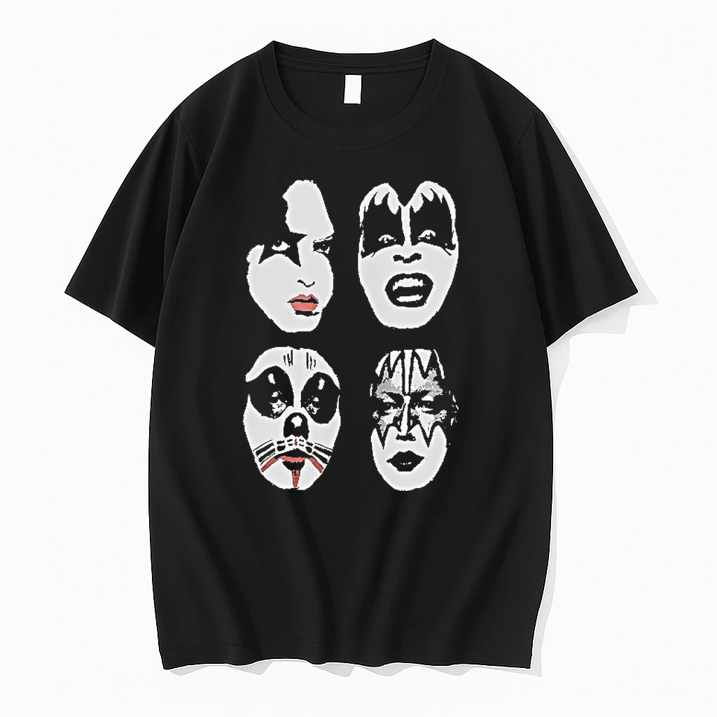 Officials Kiss Four Musicians High Contrast Makeup Portraits T Shirt Sweater Hoodie