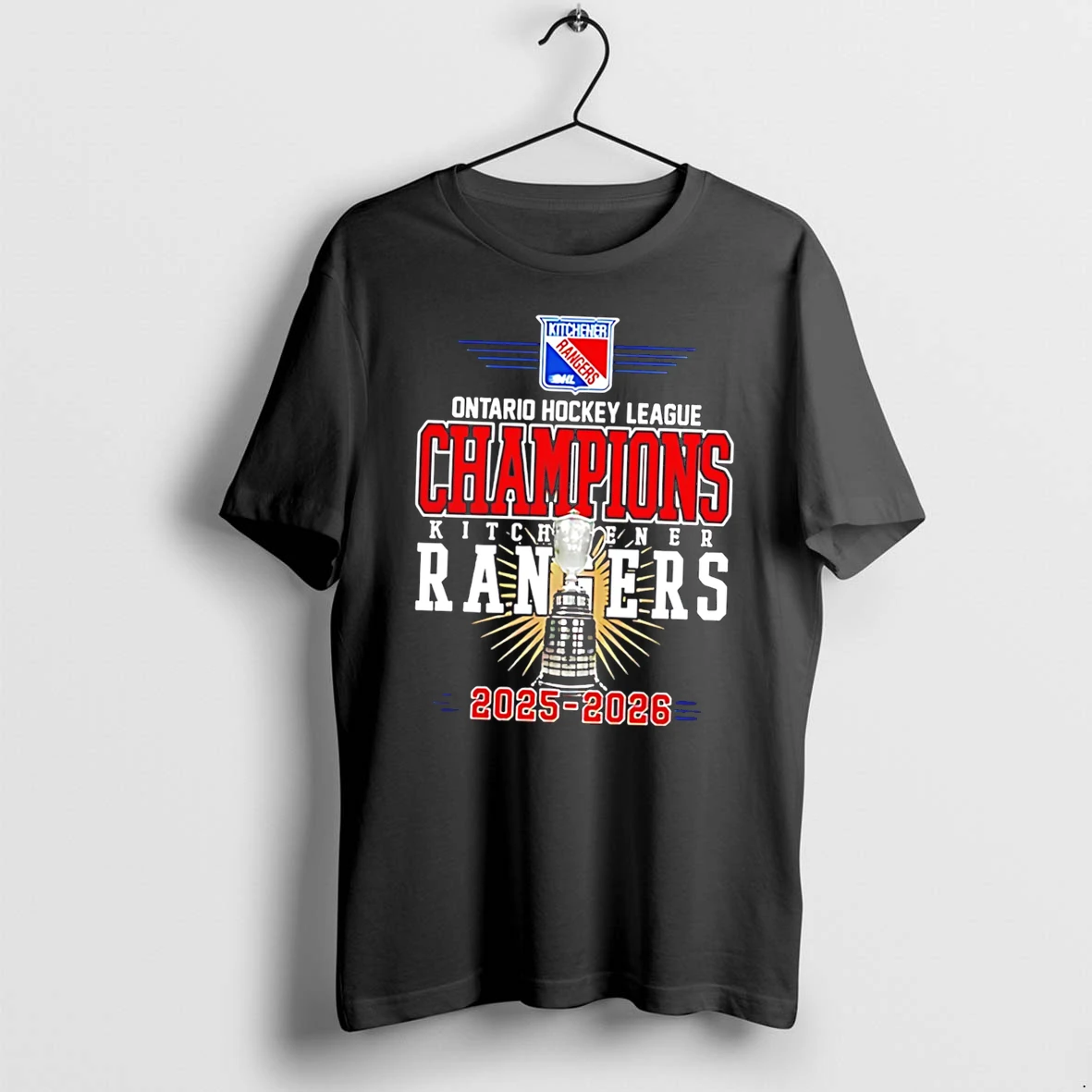Officials Kitchener Rangers Ohl Champions 2025 2026 Locker Room Tee T Shirt Sweater Hoodie