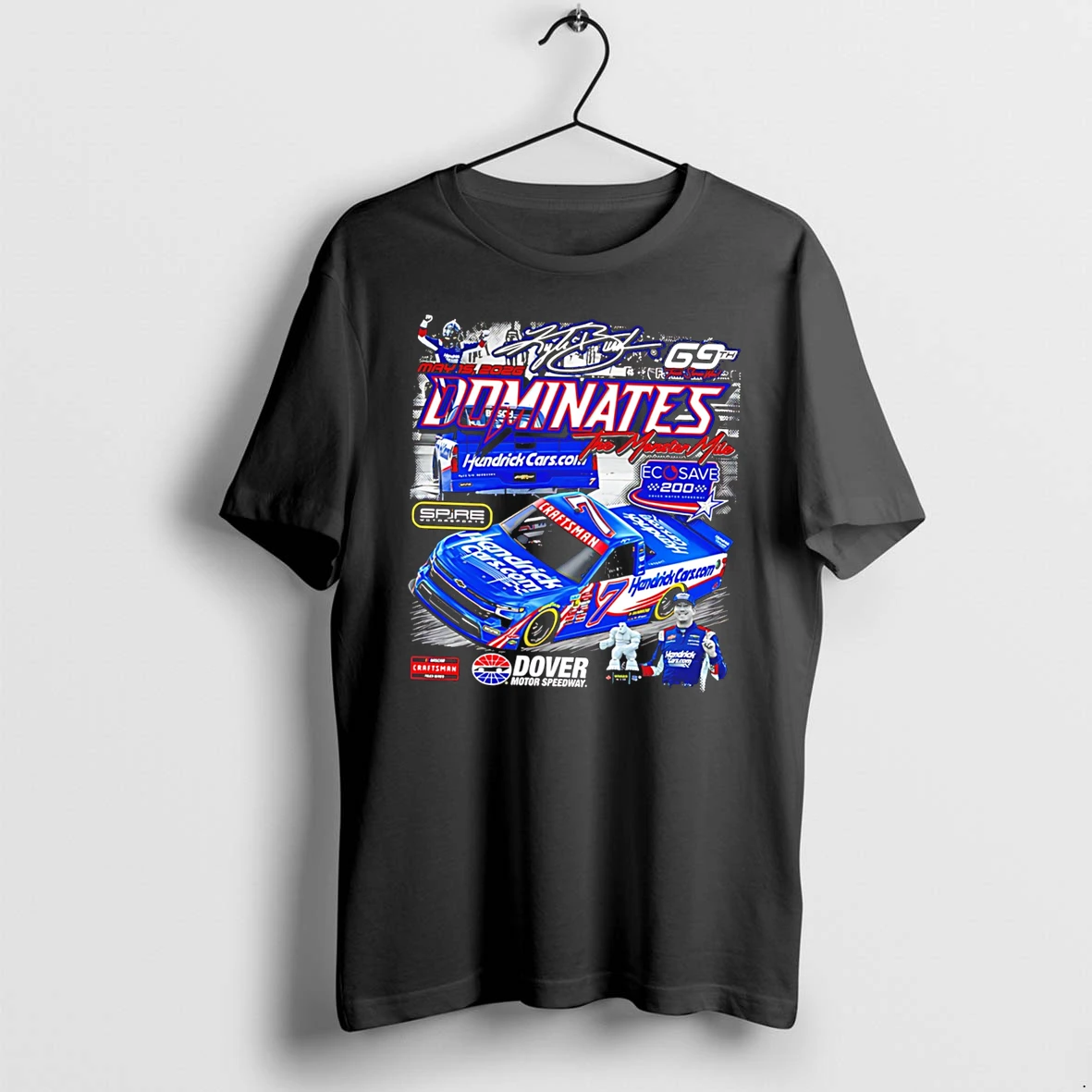 Officials Kyle Busch The Monster Mile Dover Truck Win Signature Tee T Shirt Sweater Hoodie