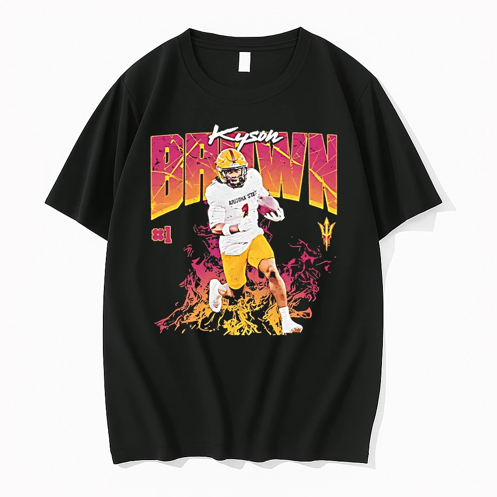 Officials Kyson Brown Number One Of Arizona State Sun Devils Ncaa Football Graphic T Shirt Sweater Hoodie