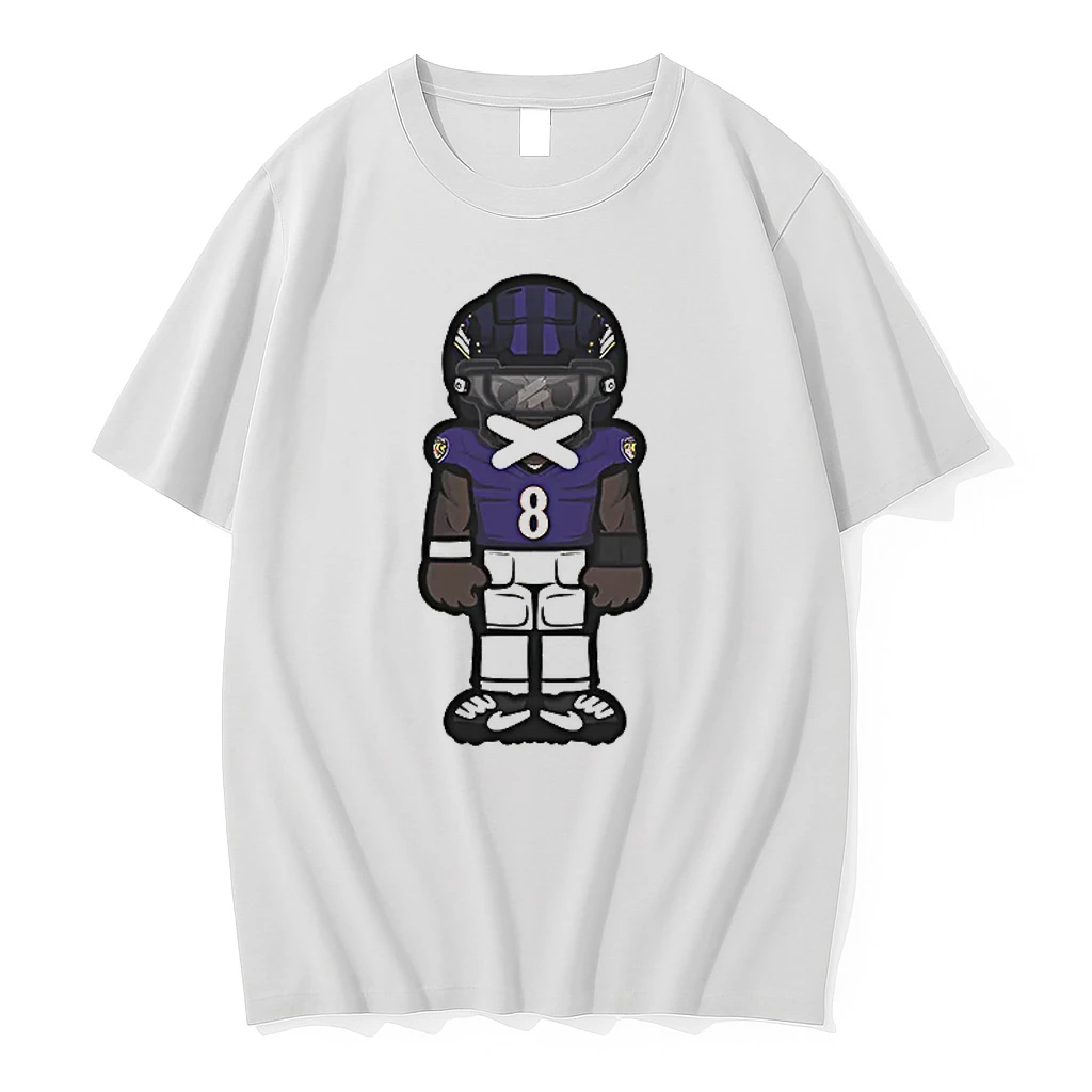 Officials Lamar Jackson Baltimore Ravens Chibi Cartoon Tee T Shirt Sweater Hoodie