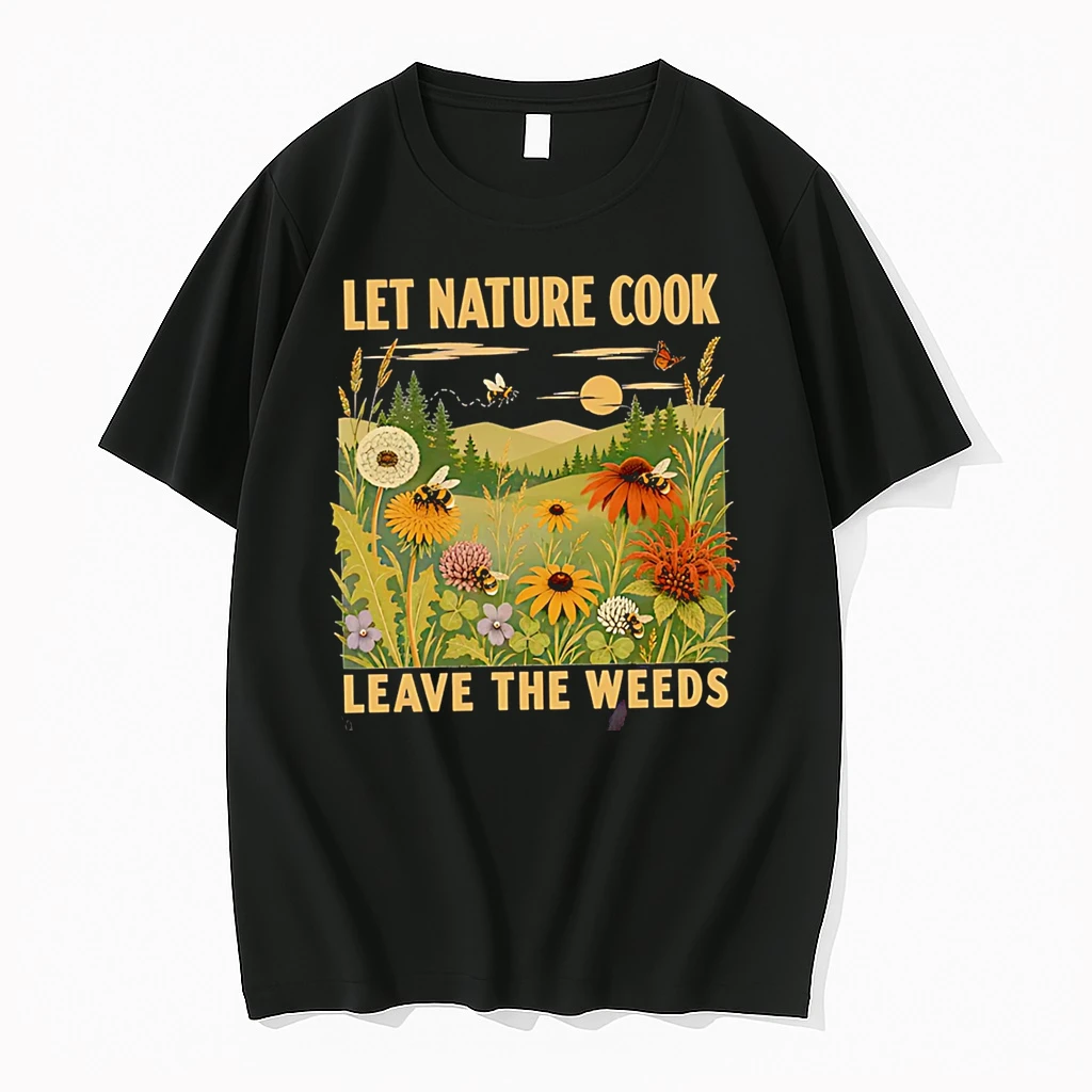 Officials Let Nature Cook Leave The Weeds Bumblebee Wildflower Meadow T Shirt Sweater Hoodie