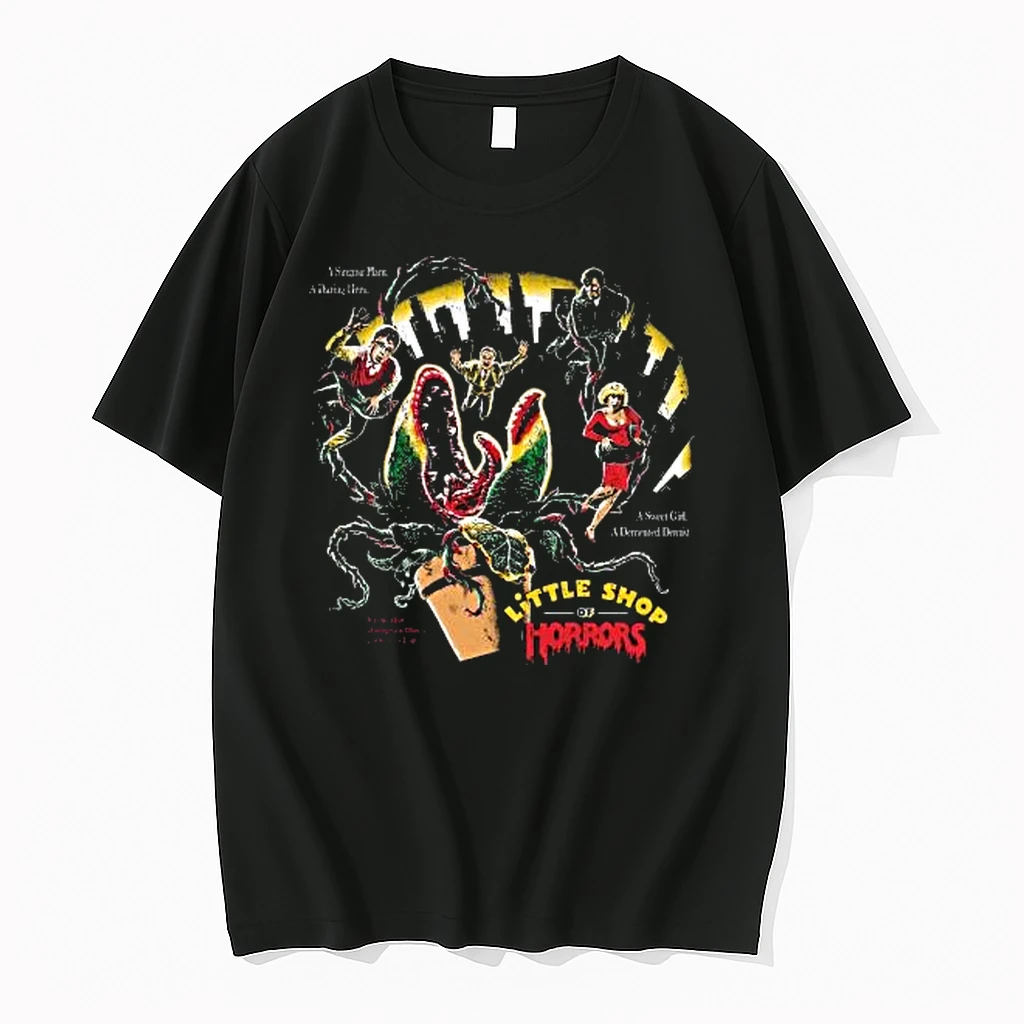 Officials Little Shop Retro Plant Mayhem Black T Shirt Sweater Hoodie