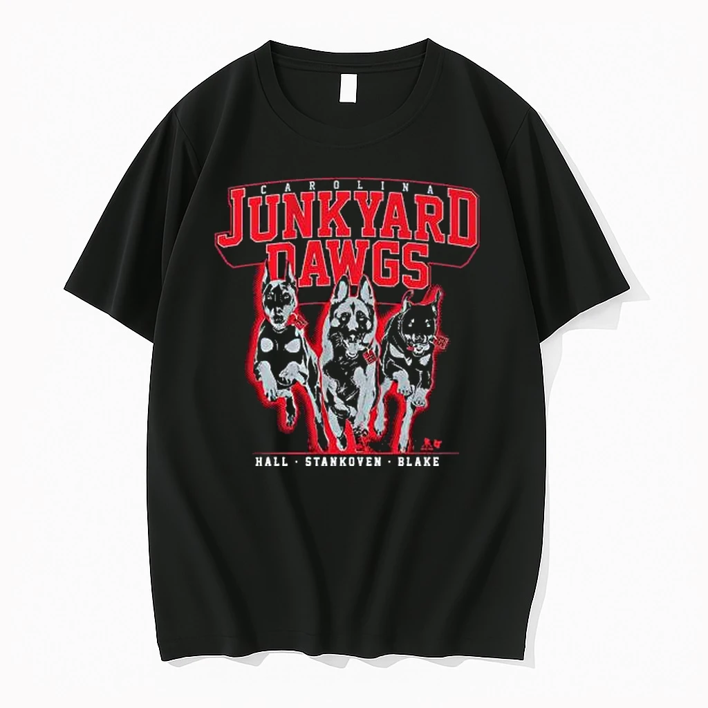 Officials Logan Stankoven Taylor Hall Jackson Blake Junkyard Dawgs Black T Shirt Sweater Hoodie