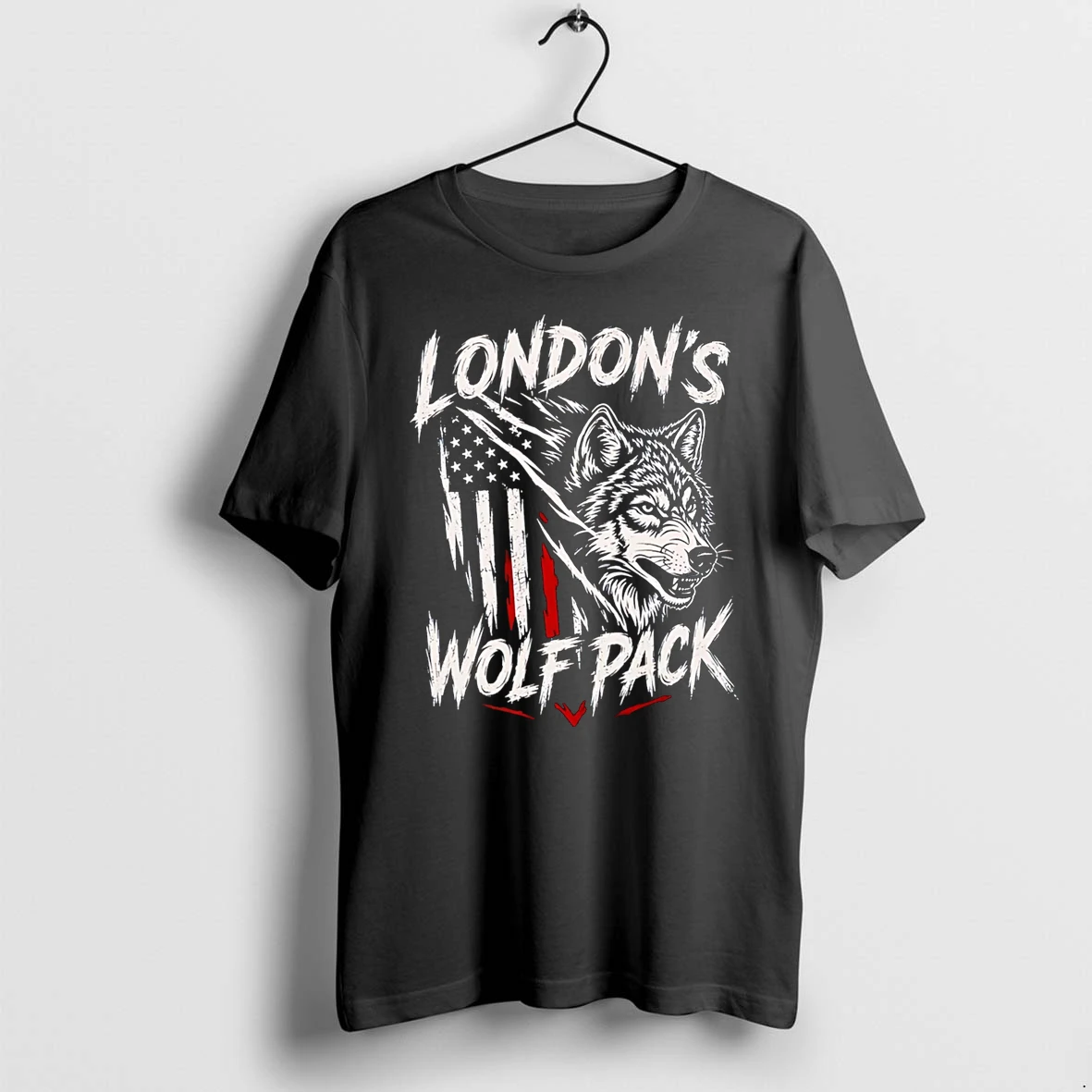 Officials Londons Wolf Pack Usa Flag Wolf T Shirt Sweater Hoodie