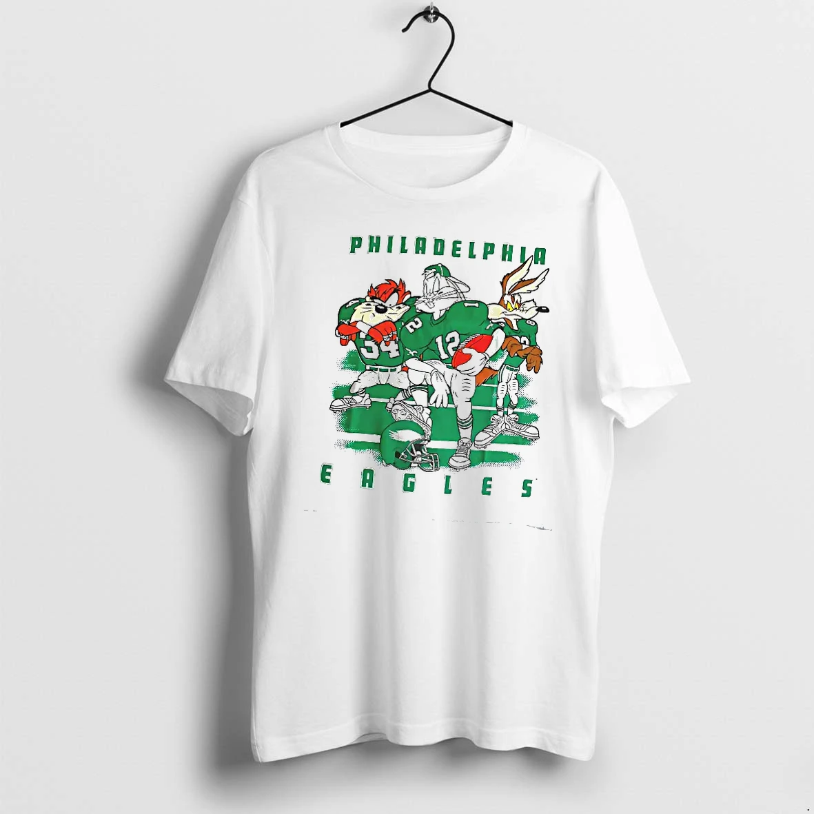 Officials Looney Tunes Philadelphia Eagles Taz Bugs Bunny Wile E Coyote Nfl T Shirt Sweater Hoodie