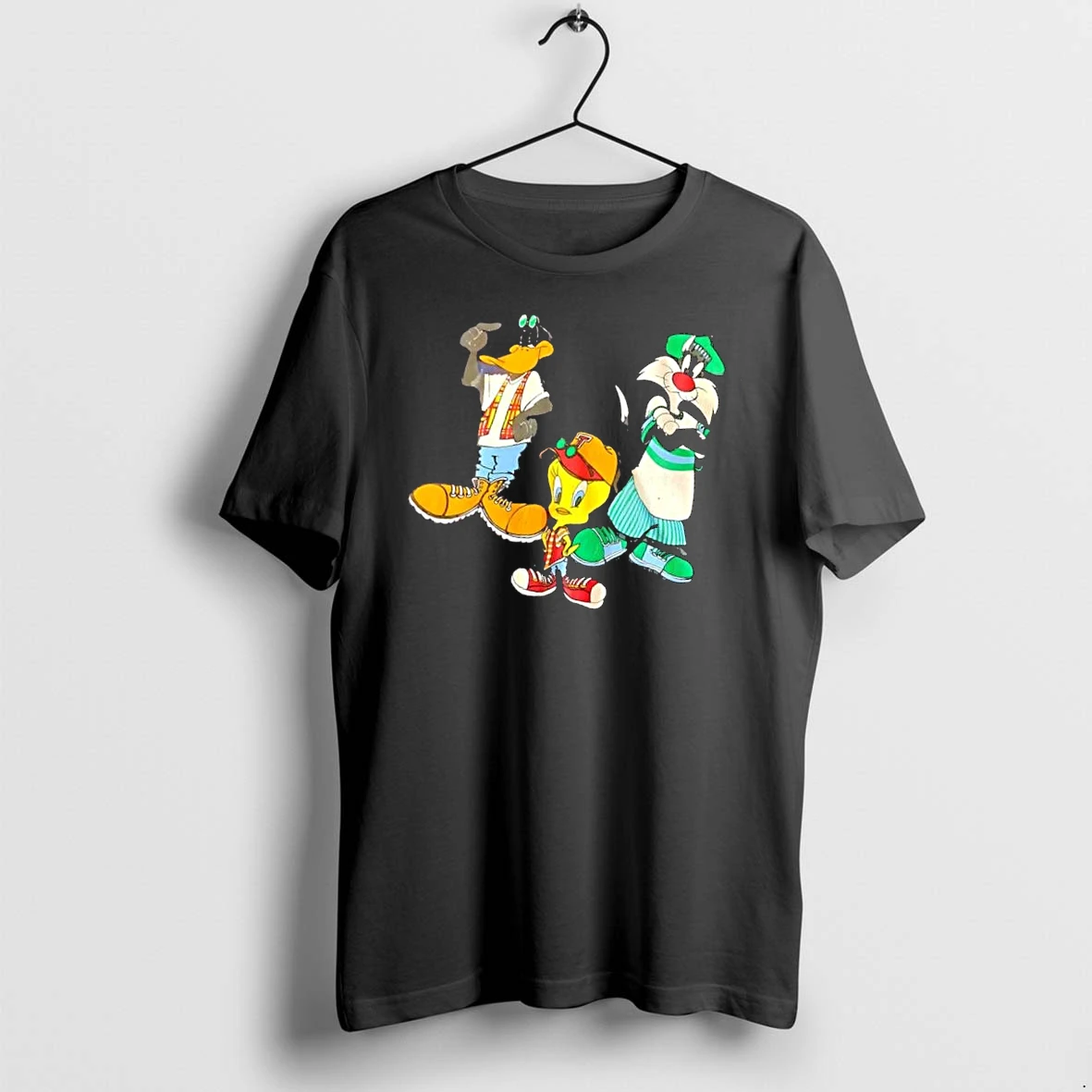Officials Looney Tunes Retro Cartoon 90s Hip Hop Daffy Duck Tweety Sylvester Streetwear Mens Premium T Shirt Sweatshirt Hoodie