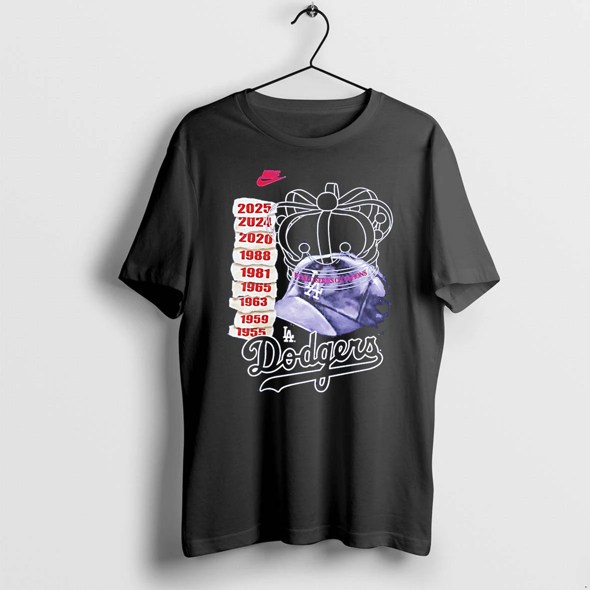 Officials Los Angeles Dodgers 9x Time King Cown Tee T Shirt Sweater Hoodie