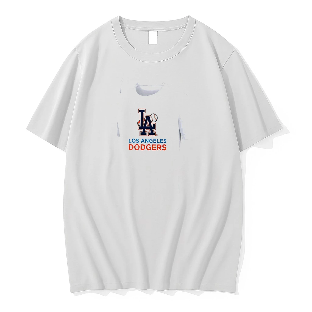 Officials Los Angeles Dodgers Logo Skull Bat Crossed Baseball White Mens Premium T Shirt Sweatshirt Hoodie