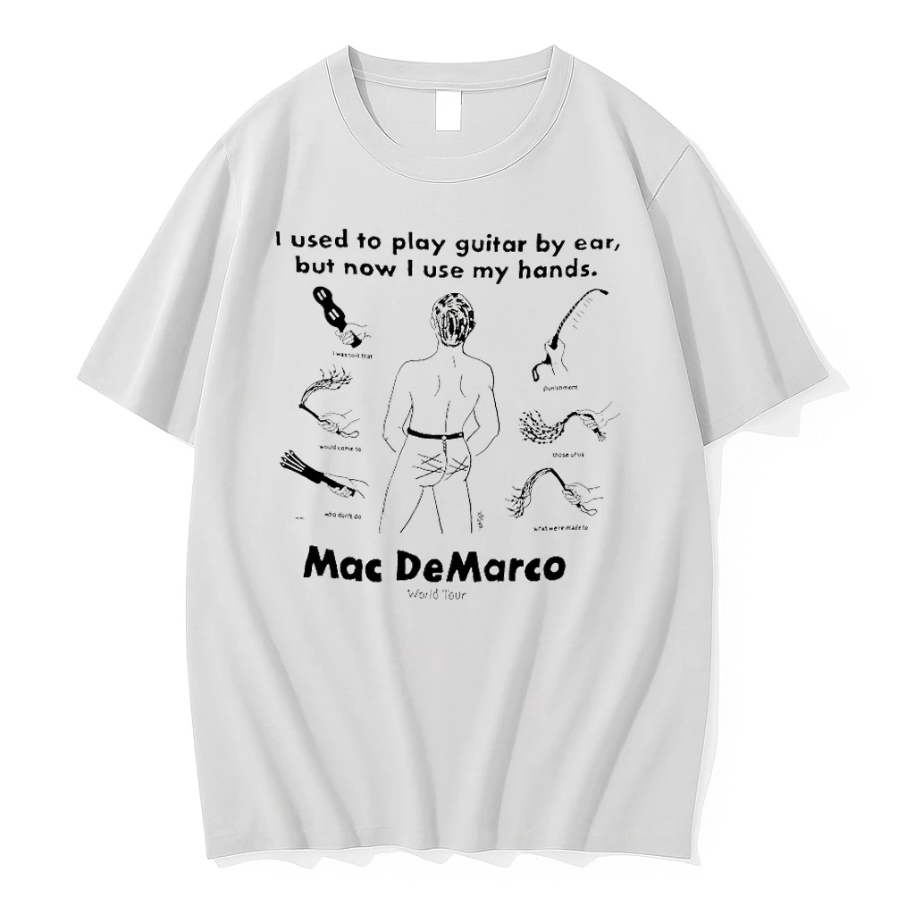 Officials Mac Demarco World Tour I Used To Play Guitar By Ear But Now I Use My Hands T Shirt Sweater Hoodie