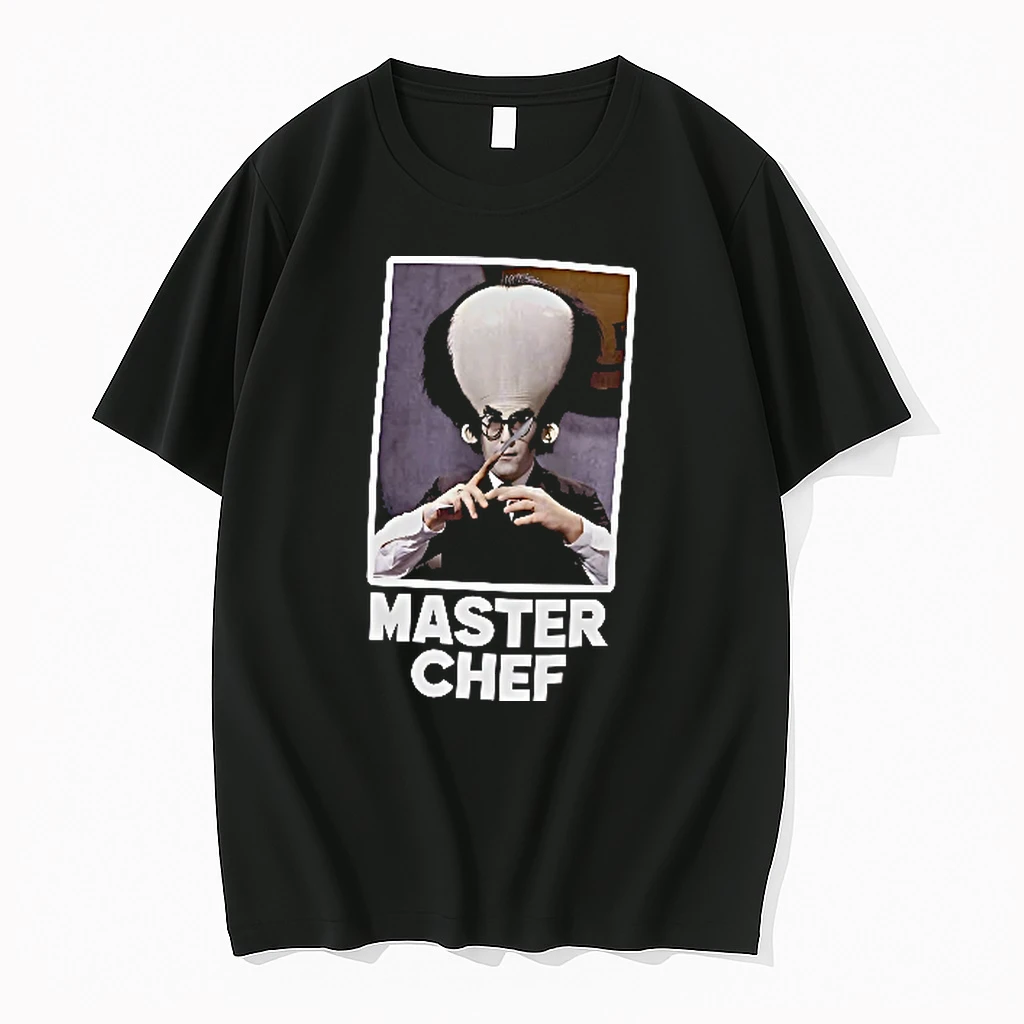 Officials Master Chef Caricature Giant Head Man Suit Glasses Framed Men T Shirt Sweater Hoodie