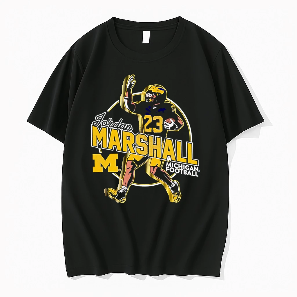 Officials Michigan Wolverines 23 Jordan Marshall Student Premium T Shirt Sweatshirt Hoodie