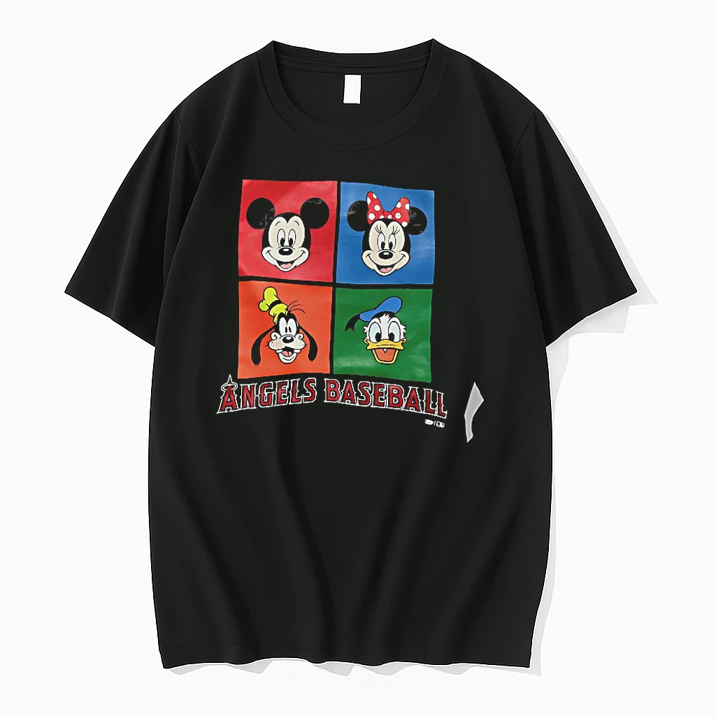 Officials Mickey Mouse Minnie Mouse Goofy Donald Duck Los Angeles Angels Mlb Baseball T Shirt Sweater Hoodie