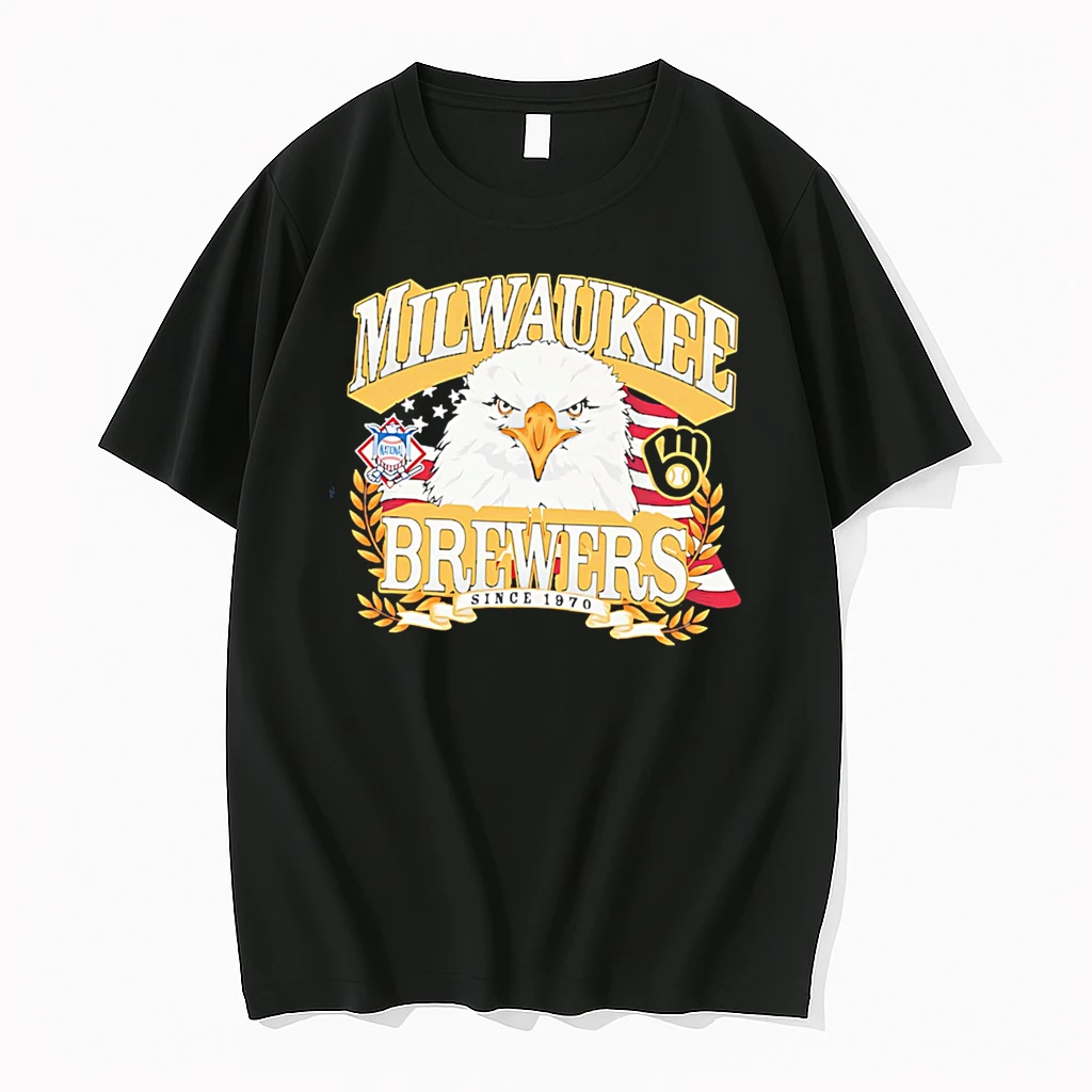 Officials Milwaukee Brewers Americana Eagle Celebrating Americas 250th Tee T Shirt Sweater Hoodie