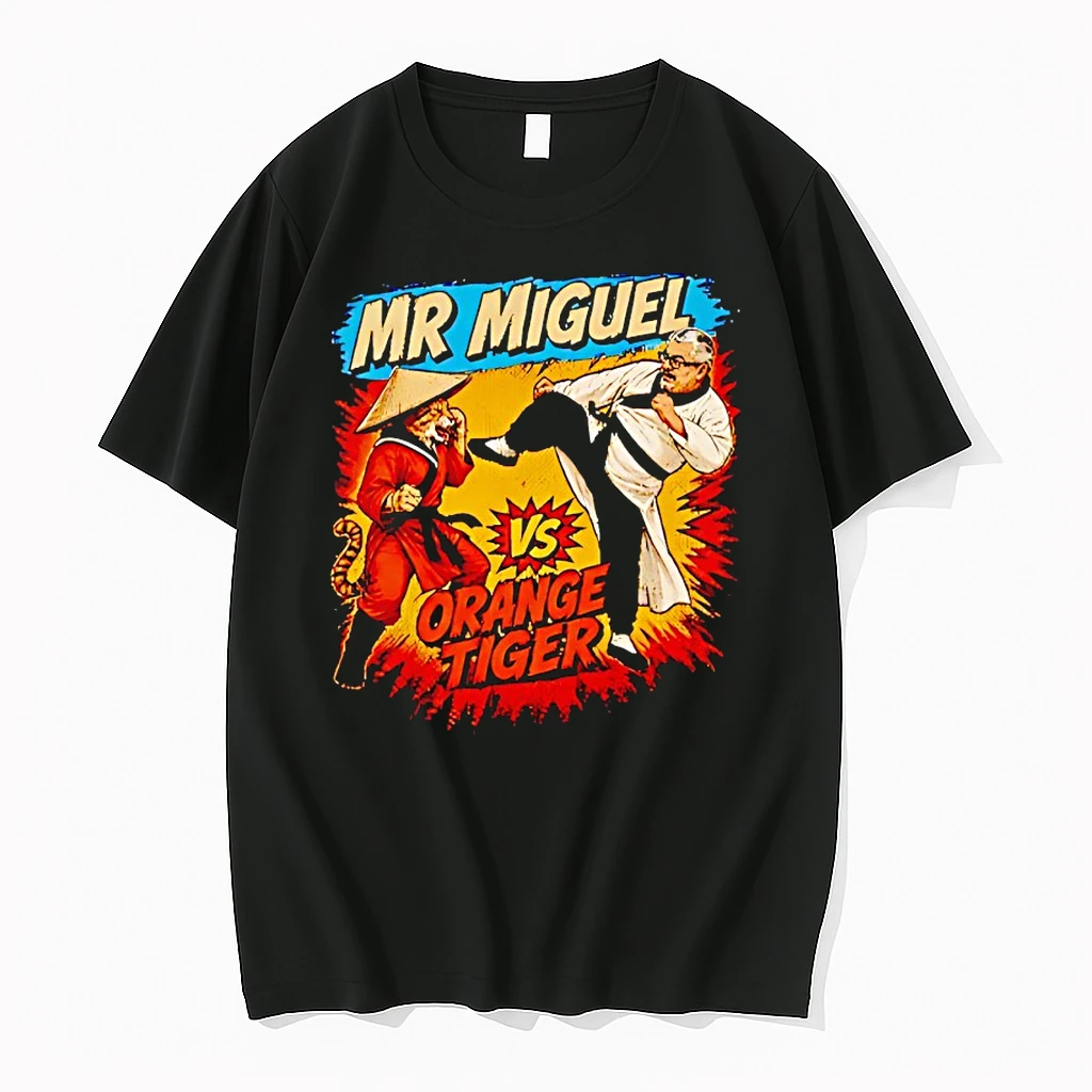 Officials Mistah Miguel Vs Orange Tiger Kung Fu Cat Vintage T Shirt Sweater Hoodie