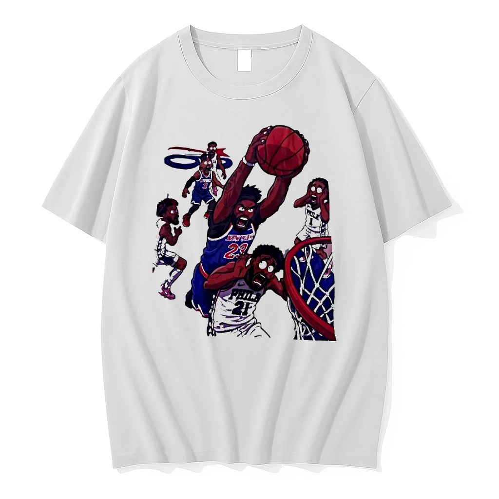Officials Mitchell Robinson Dunk Joel Embiid New York Knicks Vintage T Shirt Sweater Hoodie