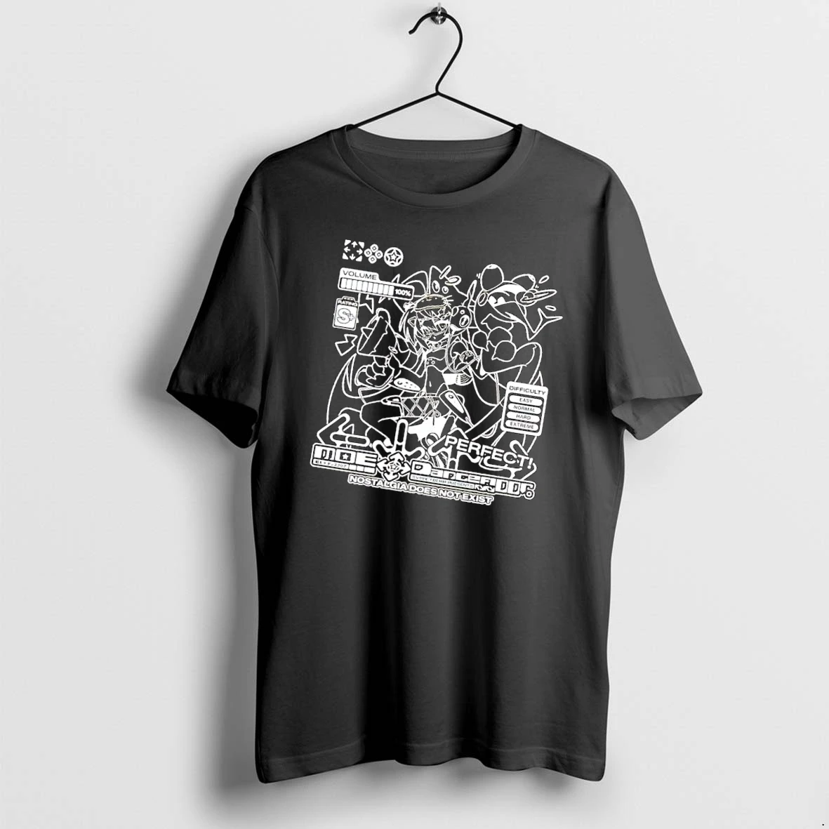 Officials Moe Dance Floor Nostalgia Does Not Exist Perfect Kyky Anime Girl Rhythm Game Line Art Mens T Shirt Sweater Hoodie
