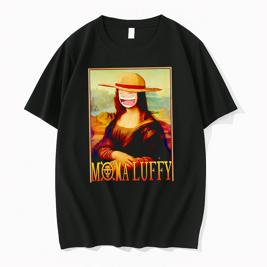 Officials Mona Luffy Anime Mona Lisa Parody T Shirt Sweater Hoodie