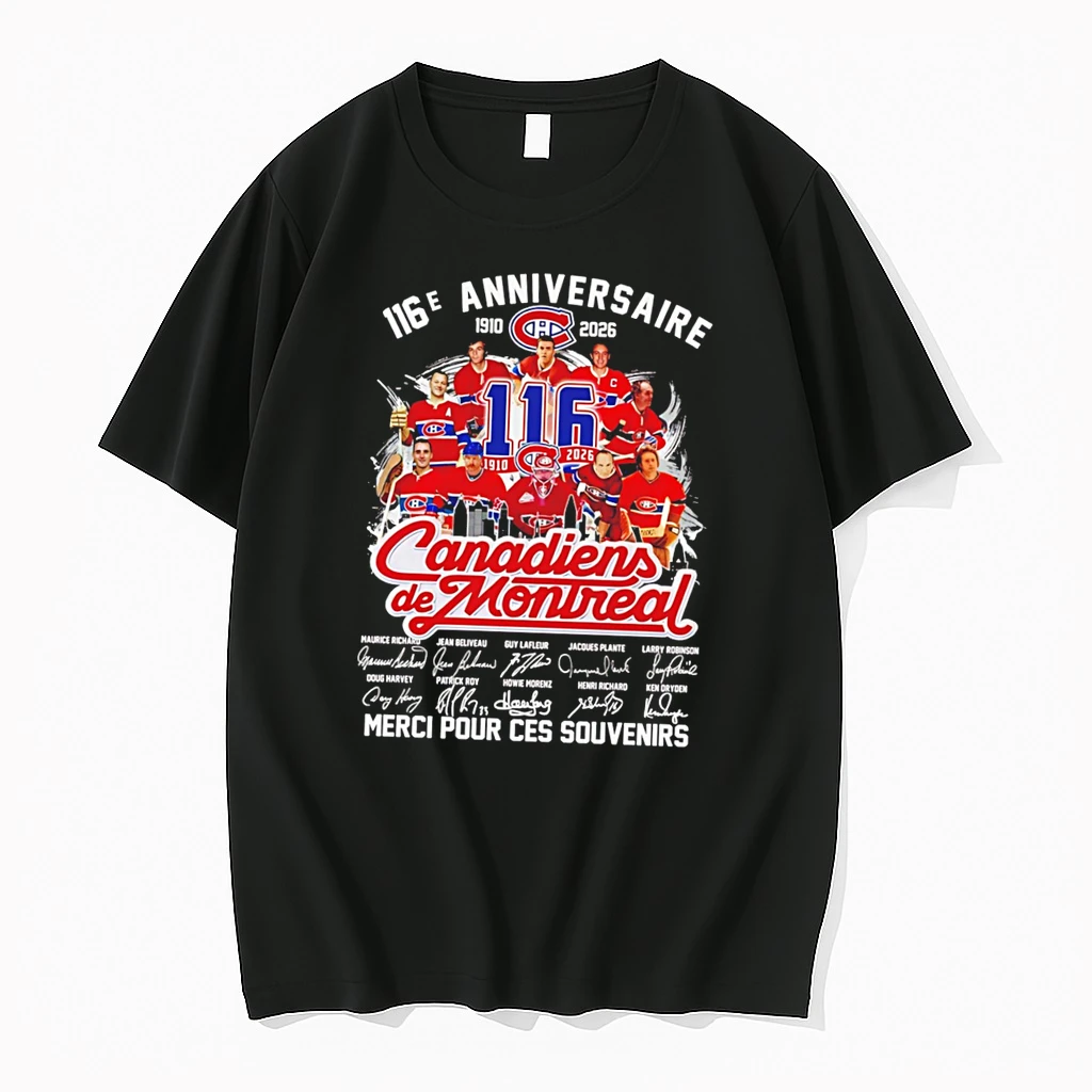 Officials Montreal Canadiens 116e Anniversaire 1910 2026 Merci Pour Ces Souvenirs Tee T Shirt Sweater Hoodie
