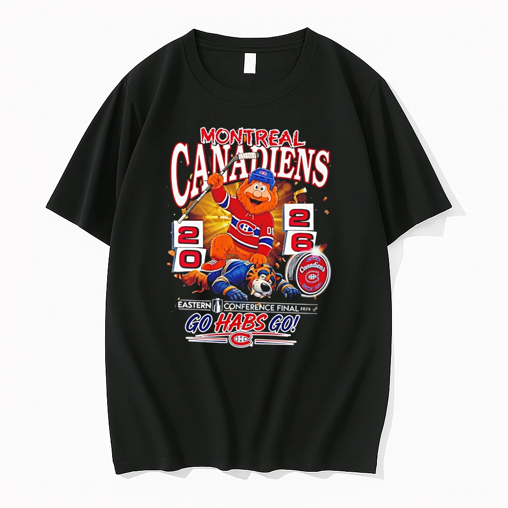 Officials Montreal Canadiens 2026 Eastern Conference Final Go Habs Go Mascot Tee T Shirt Sweater Hoodie