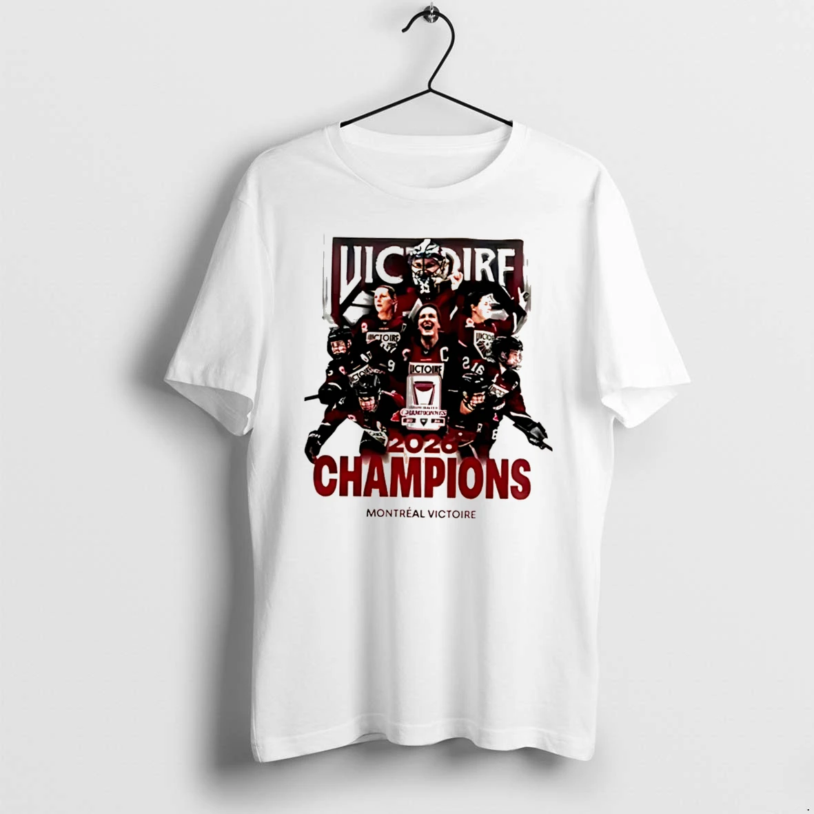 Officials Montreal Victoire 2026 Walter Cup Champions Graphic Tee T Shirt Sweater Hoodie